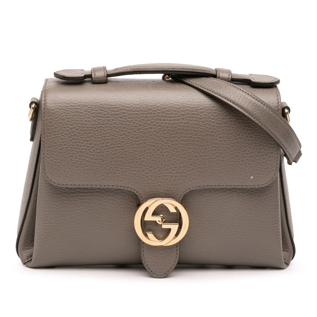 Gucci Small Dollar Calf Interlocking G Satchel