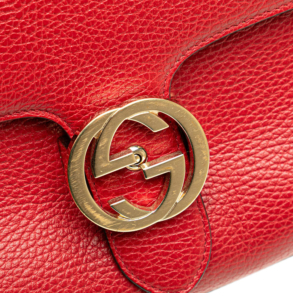 Gucci Small Dollar Calf Interlocking G Satchel
