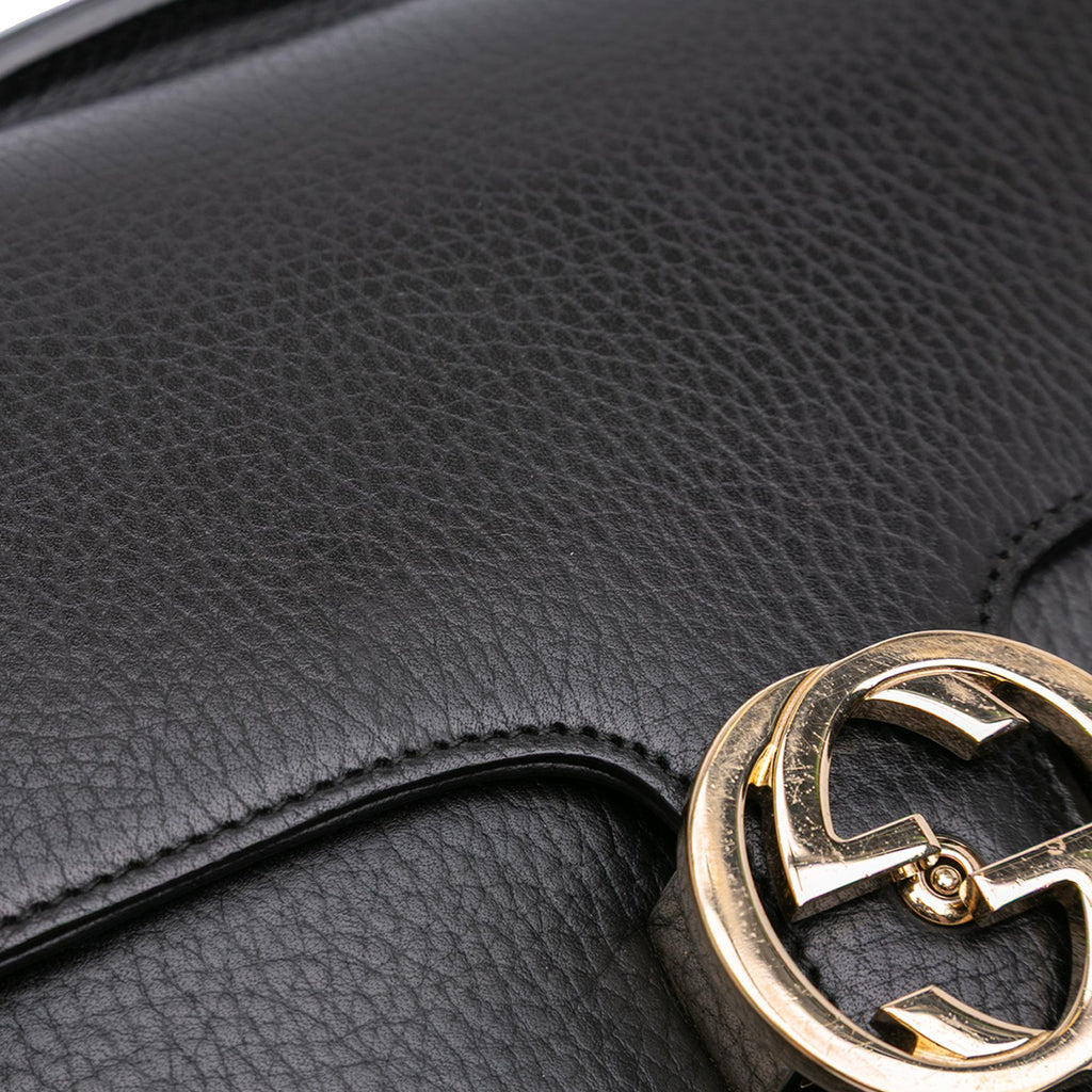 Gucci Small Dollar Calf Interlocking G Satchel