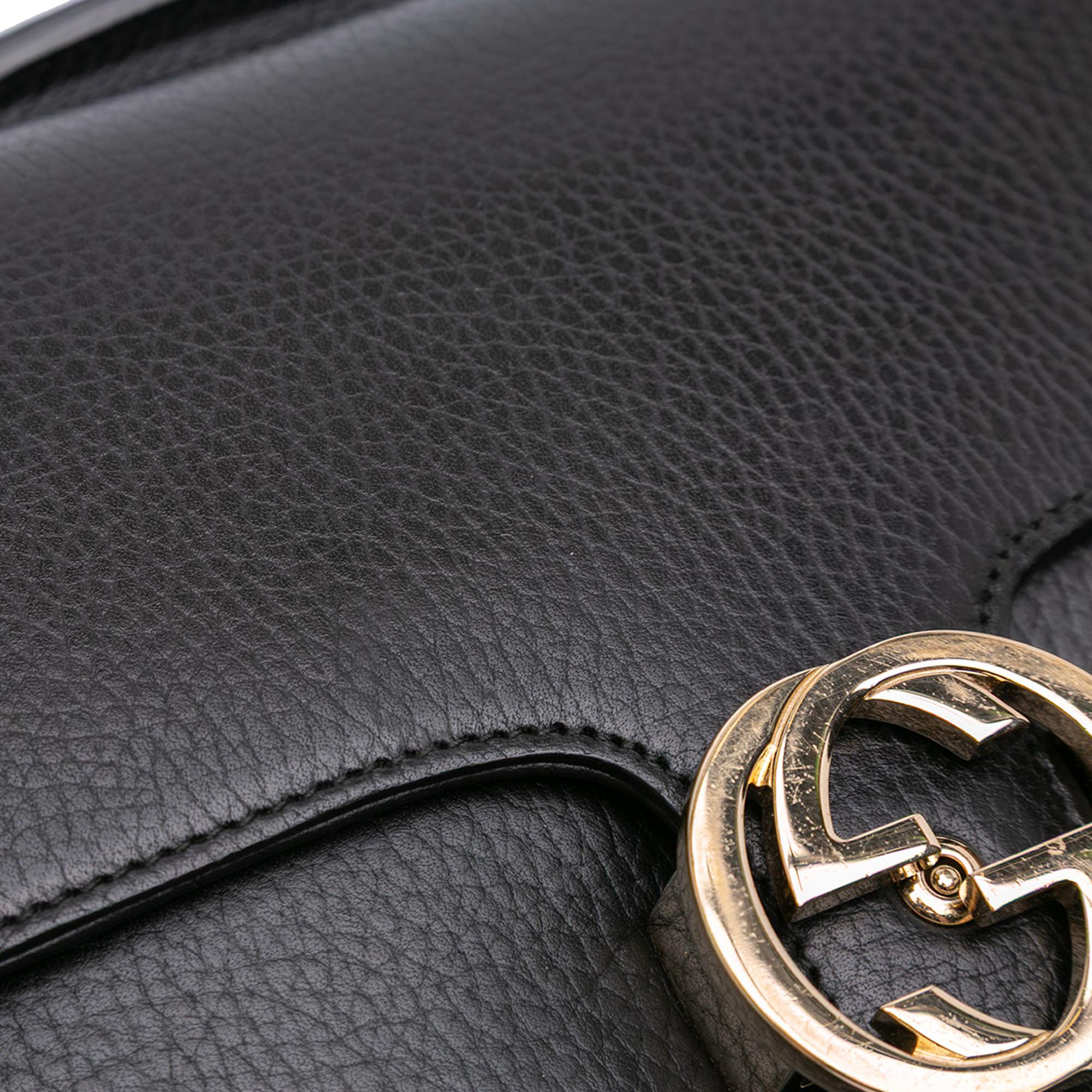 Gucci Small Dollar Calf Interlocking G Satchel