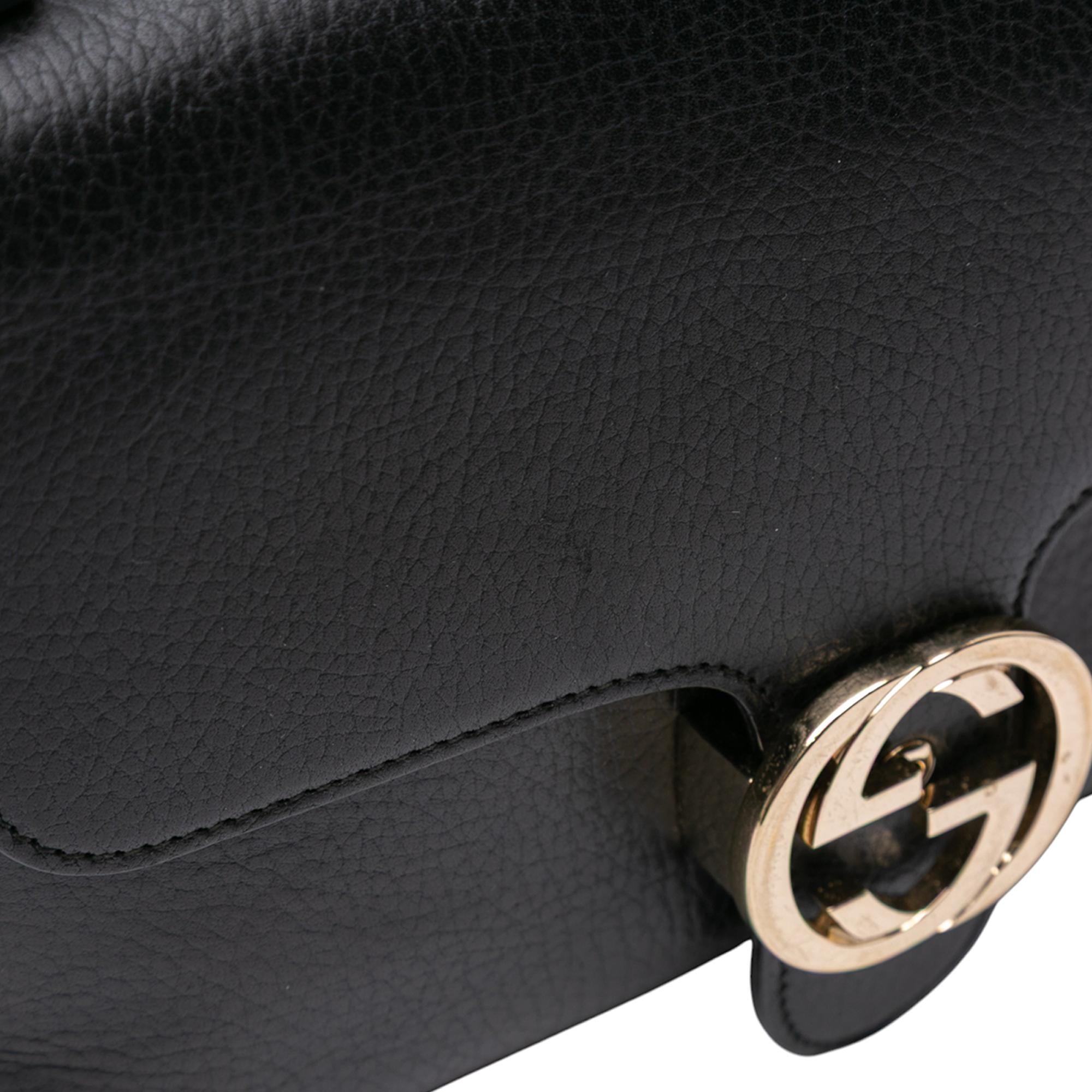 Gucci Small Dollar Calf Interlocking G Satchel