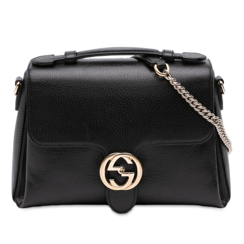 Gucci Small Dollar Calf Interlocking G Satchel