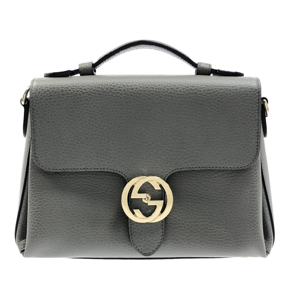 Gucci Small Dollar Calf Interlocking G Top Handle (SHG-Ny8Ay8)