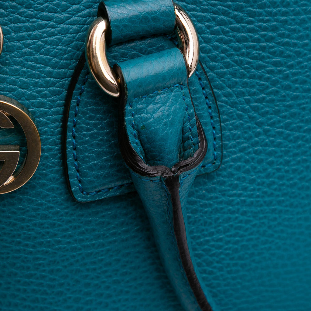 Gucci Small Dollar Calfskin GG Charm Dome Satchel