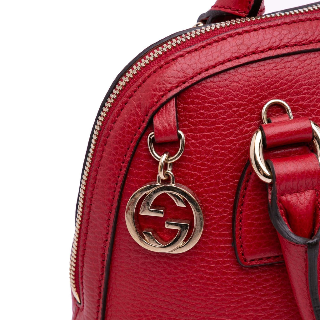 Gucci Small Dollar Calfskin GG Charm Dome Satchel