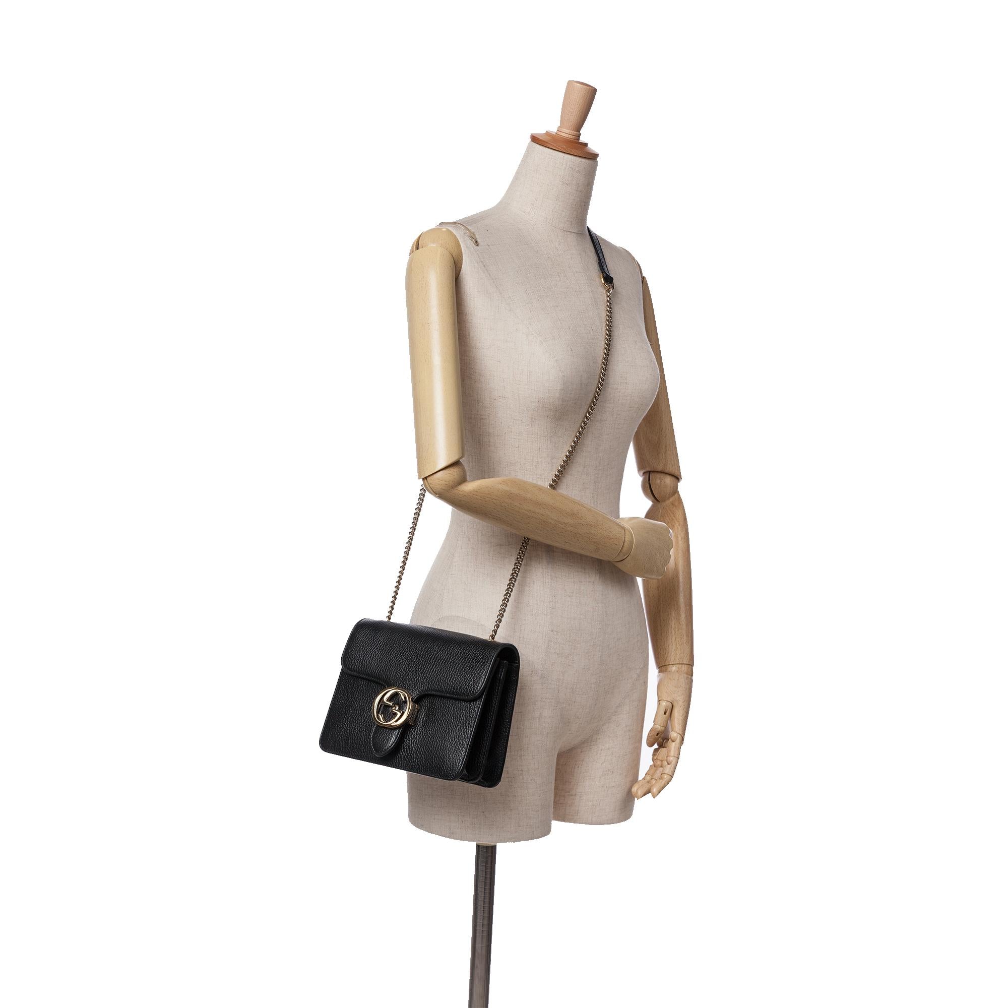 Gucci Small Dollar Calfskin Interlocking G Crossbody