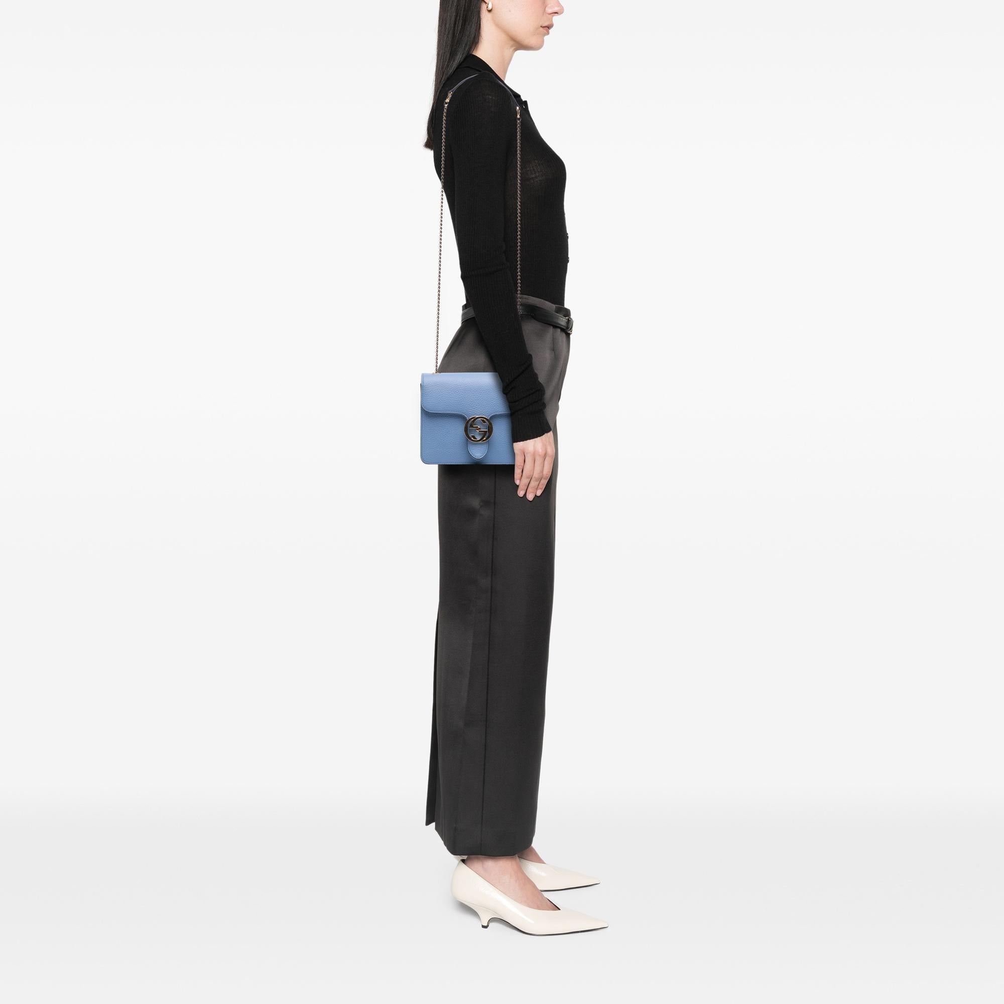 Gucci Small Dollar Calfskin Interlocking G Crossbody
