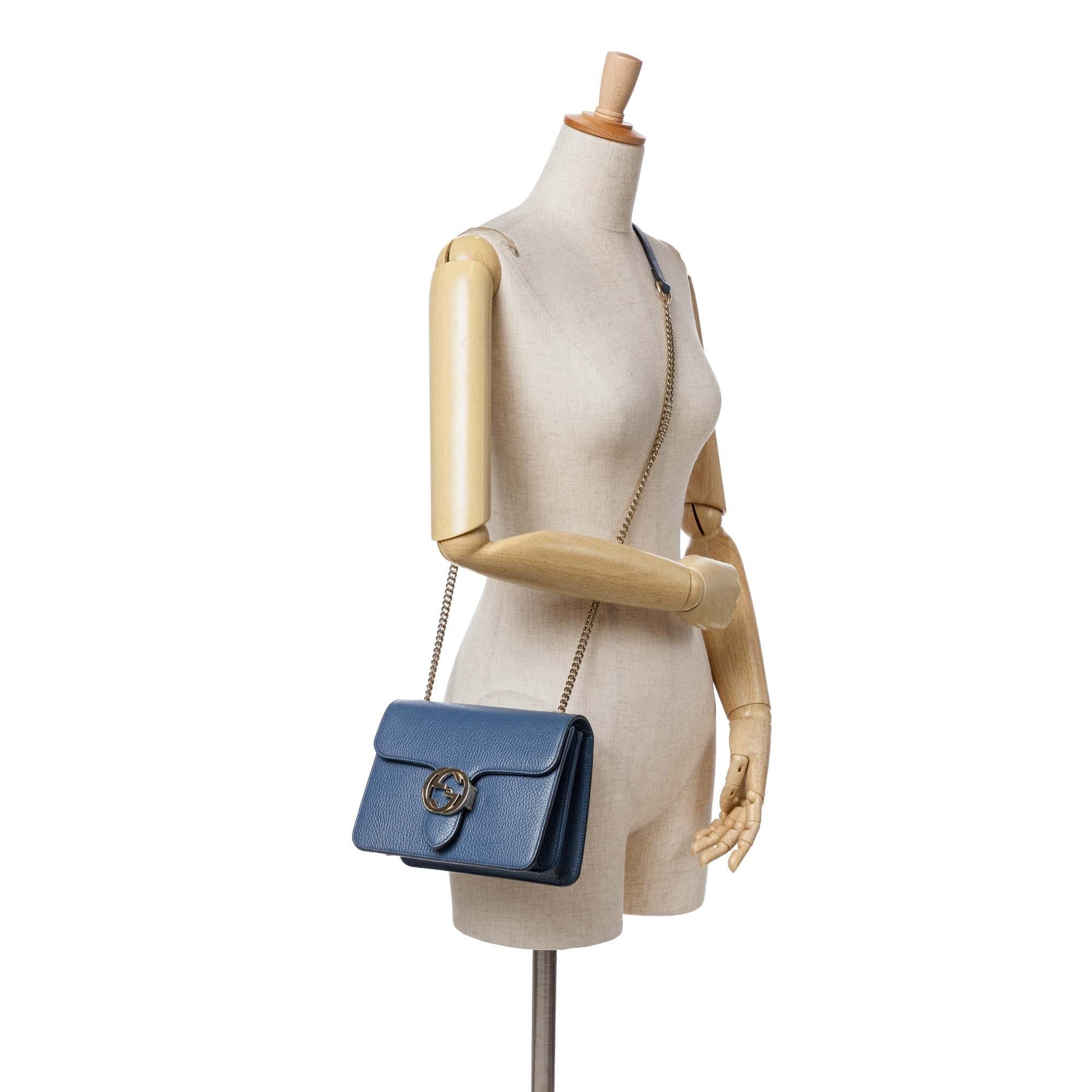 Gucci Small Dollar Calfskin Interlocking G Crossbody