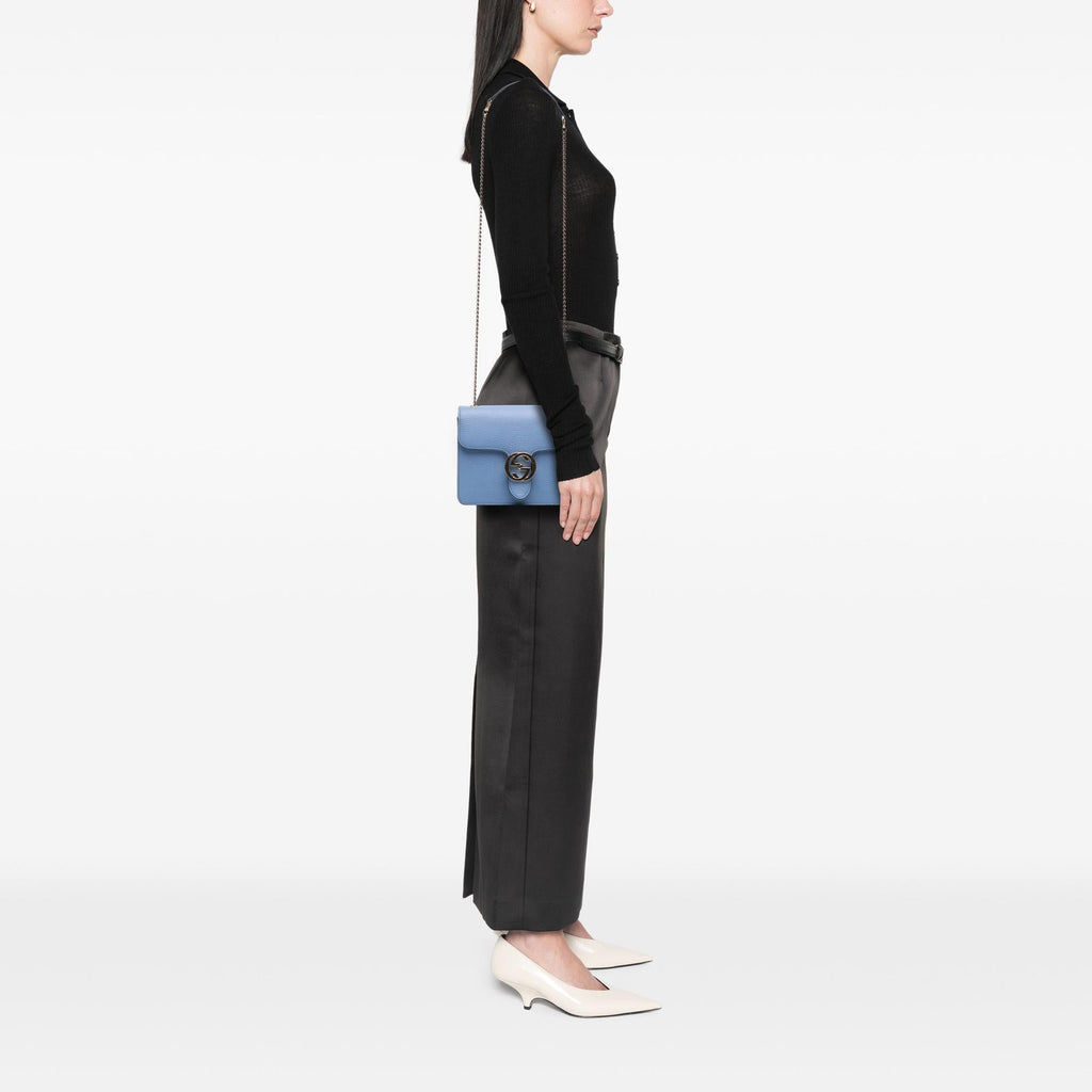 Gucci Small Dollar Calfskin Interlocking G Crossbody