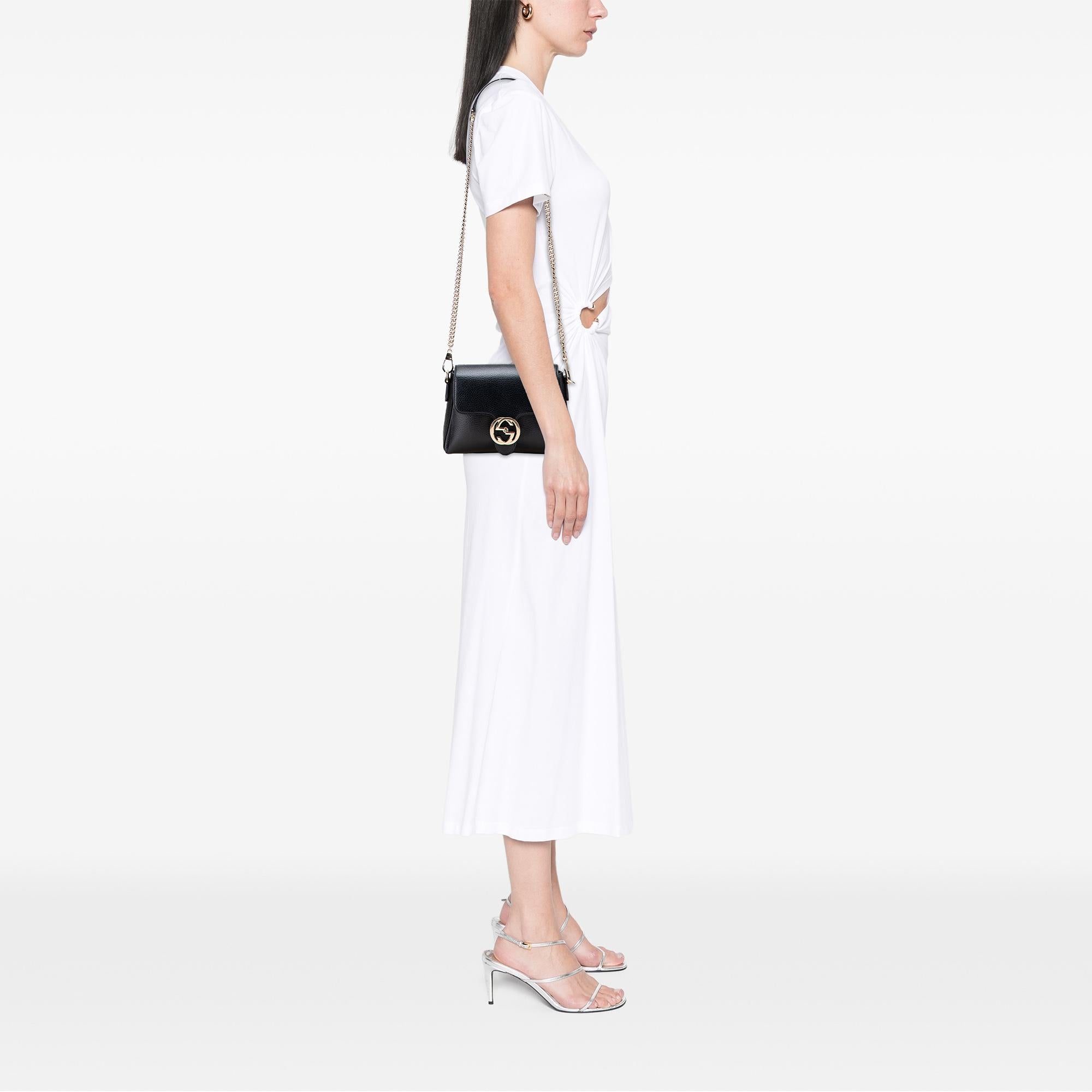 Gucci Small Dollar Calfskin Interlocking G Crossbody