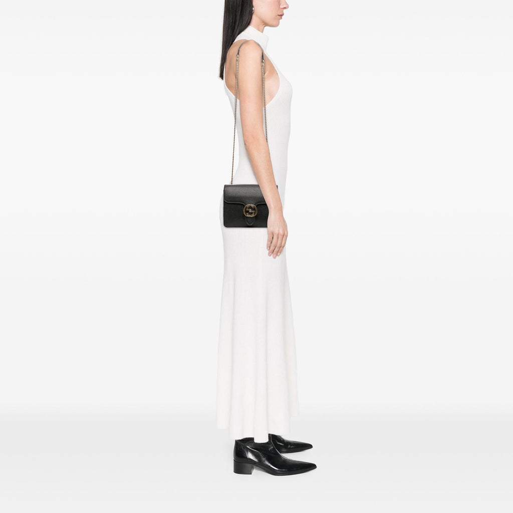 Gucci Small Dollar Calfskin Interlocking G Crossbody