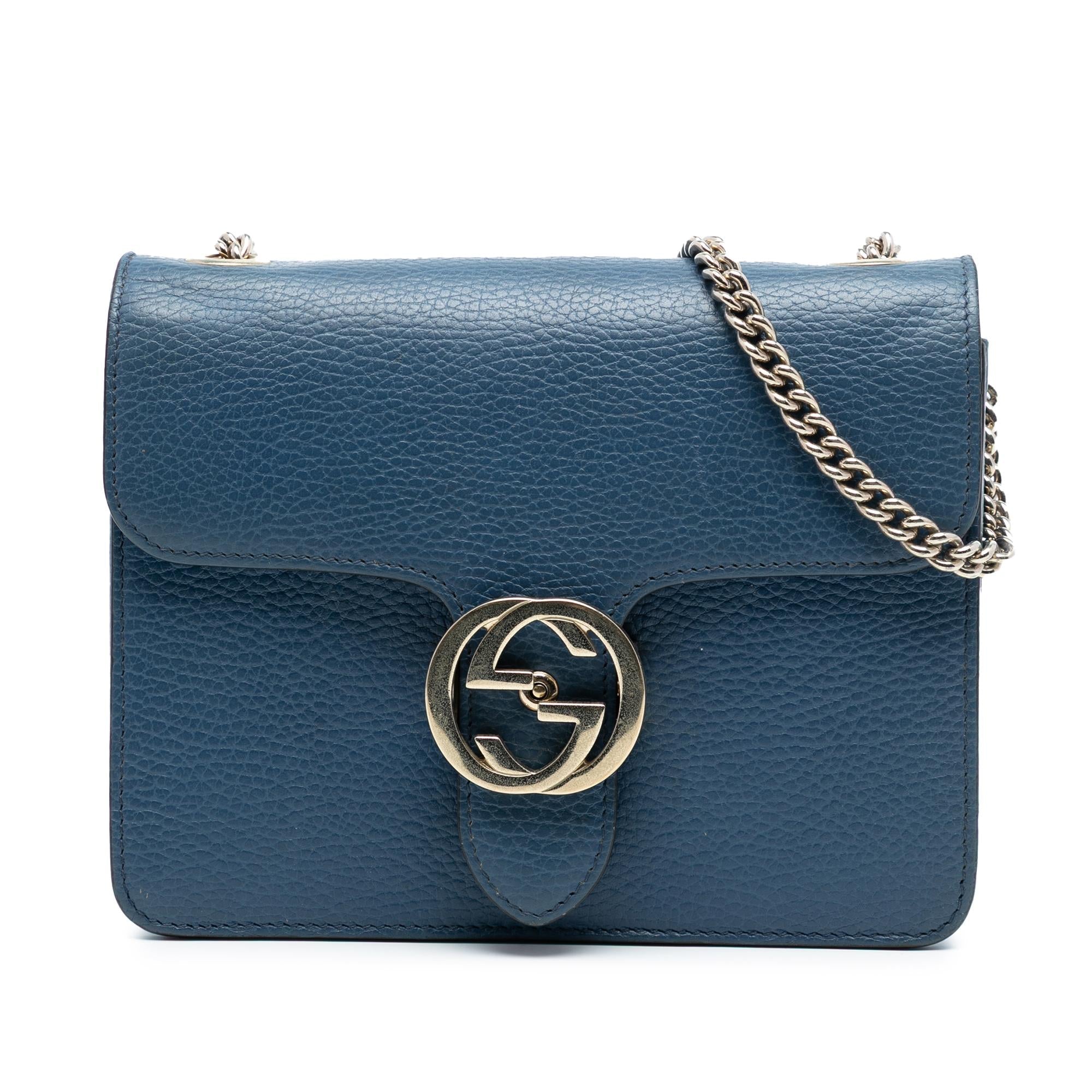 Gucci Small Dollar Calfskin Interlocking G Crossbody
