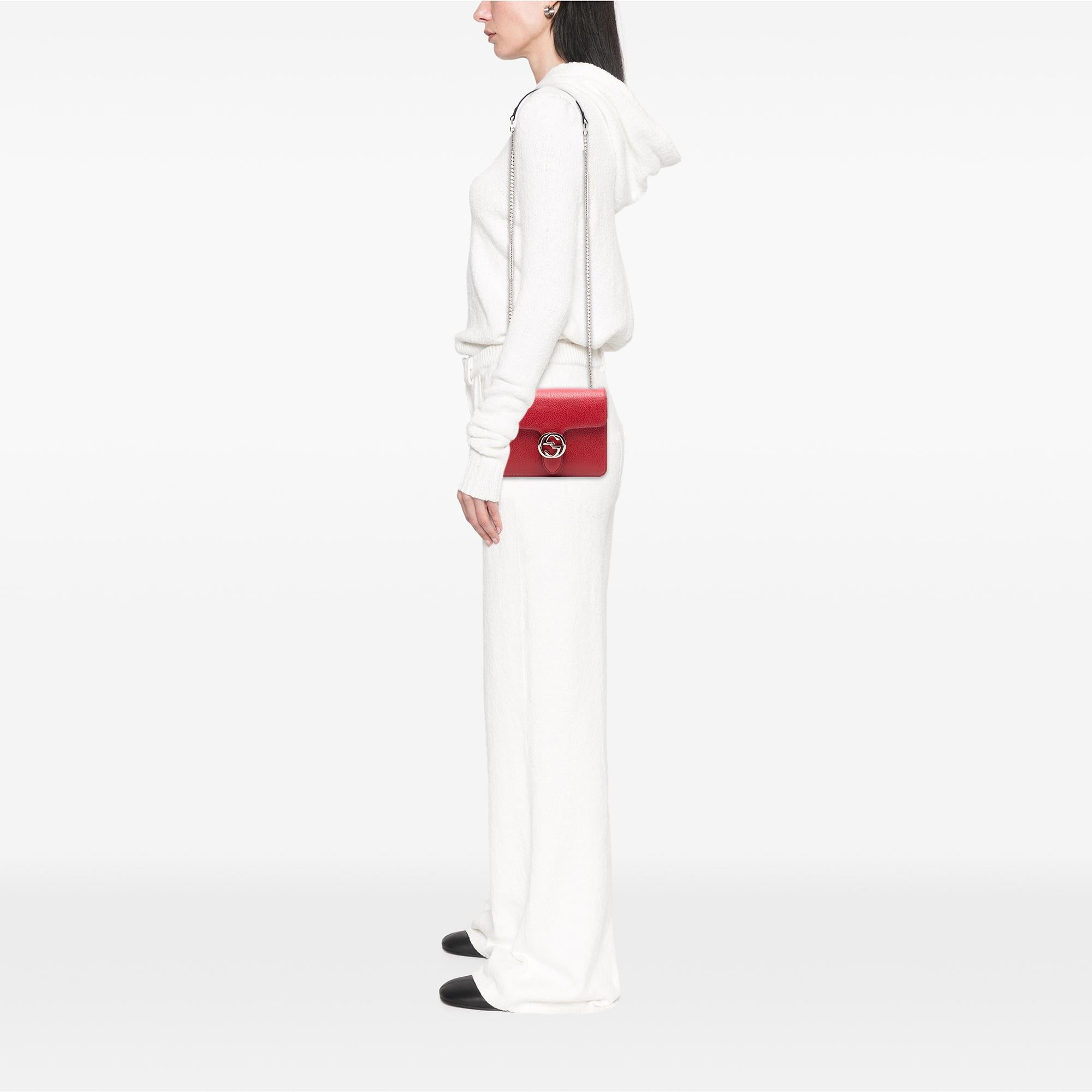 Gucci Small Dollar Calfskin Interlocking G Crossbody