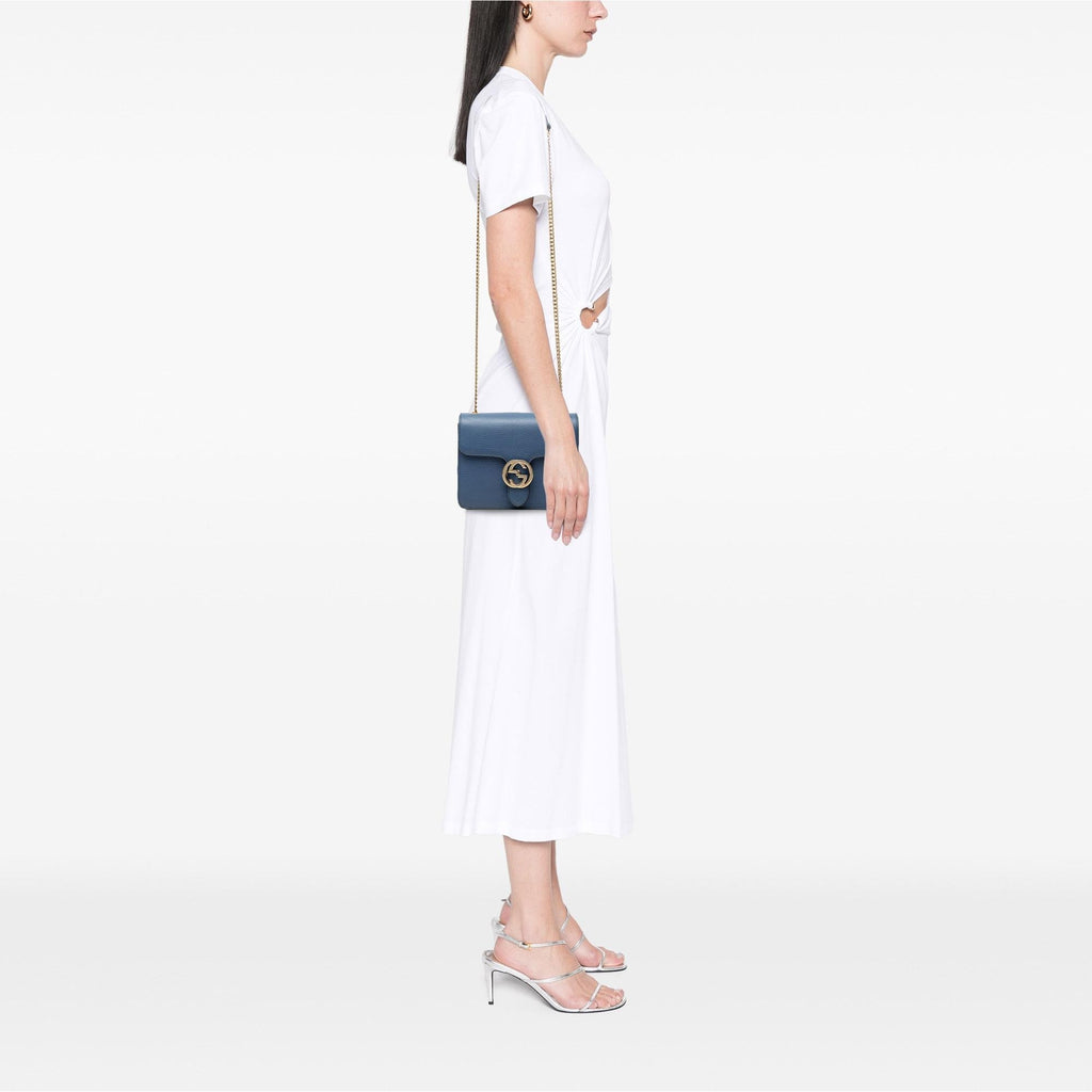 Gucci Small Dollar Calfskin Interlocking G Crossbody