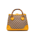 Gucci Small GG Canvas Diana Bamboo Top Handle Tote