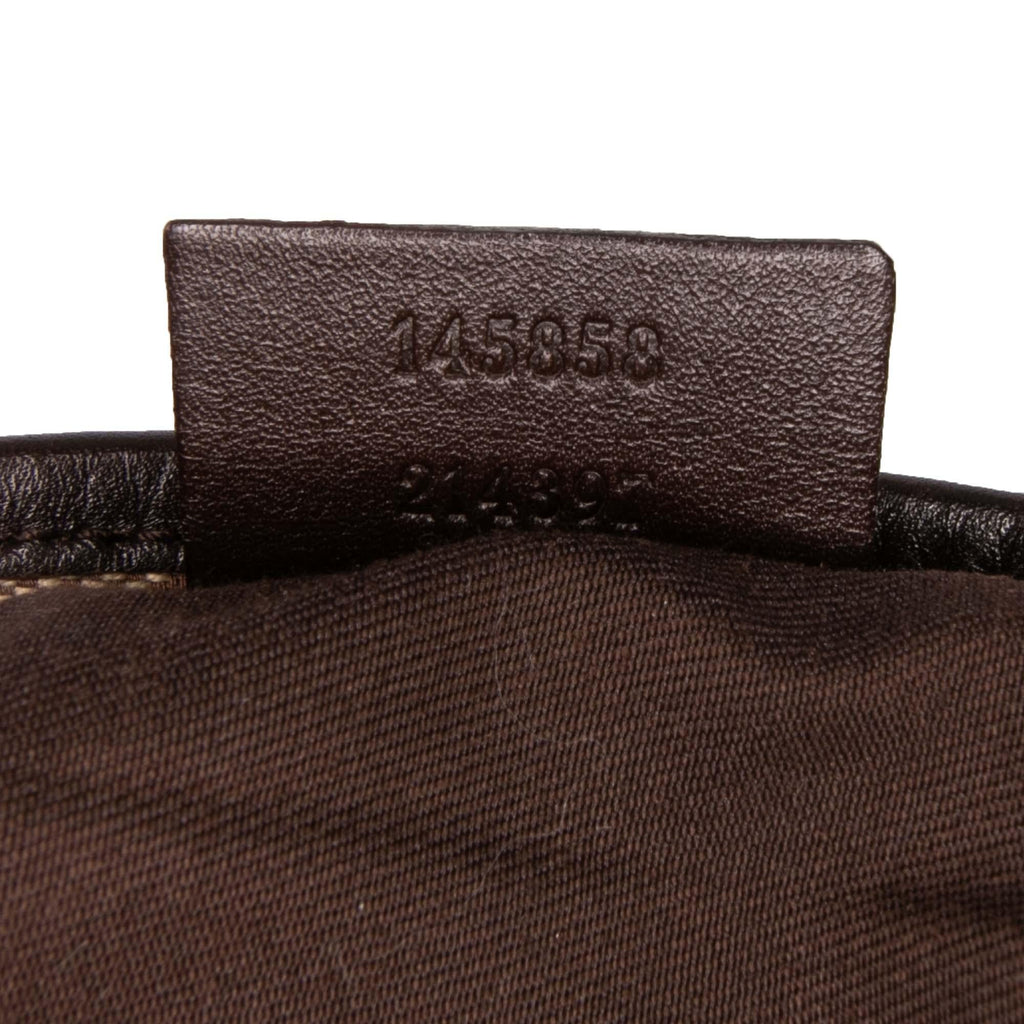 Gucci Small GG Canvas Double Buckle Flap Messenger Bag