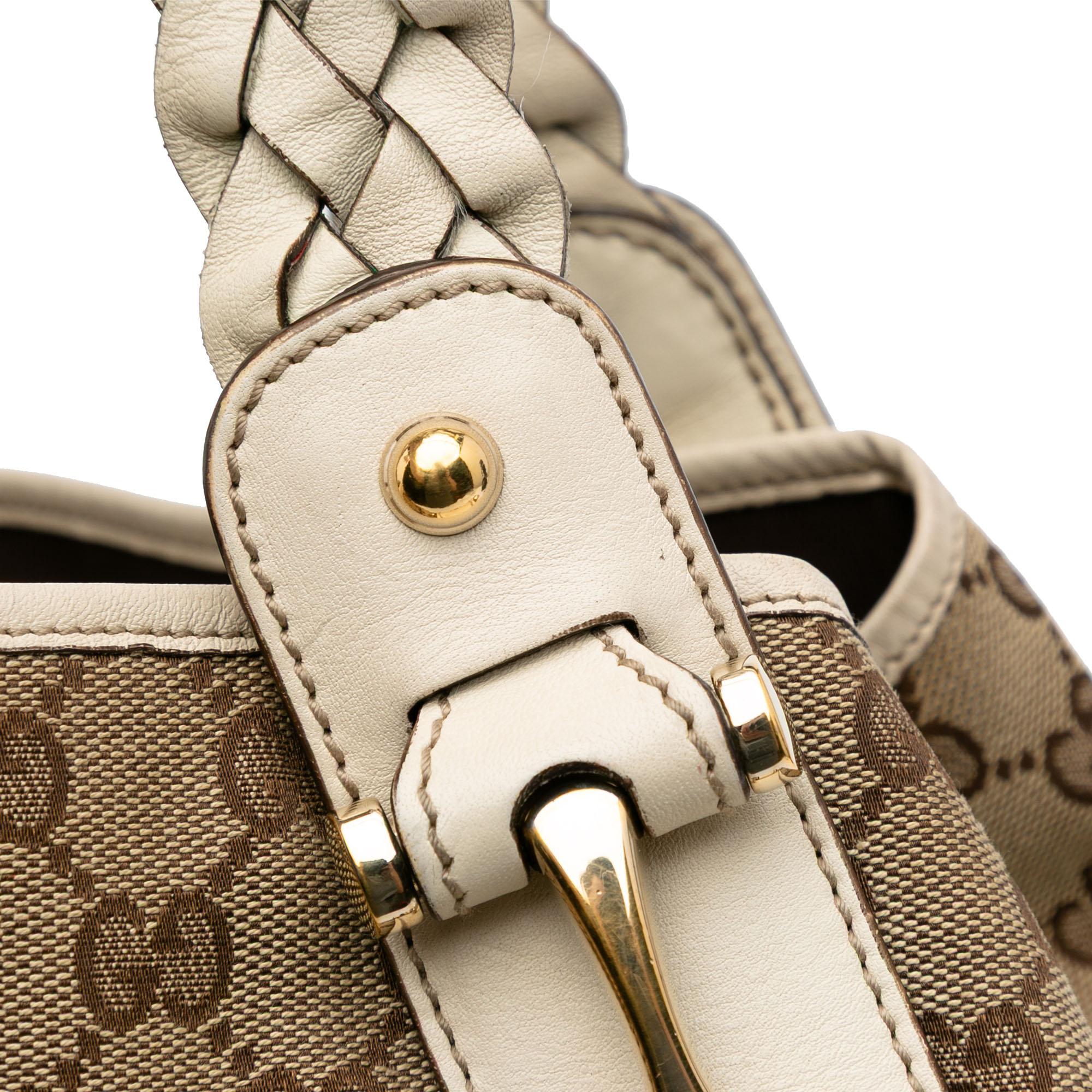 Gucci Small GG Canvas Horsebit Pelham Shoulder Bag
