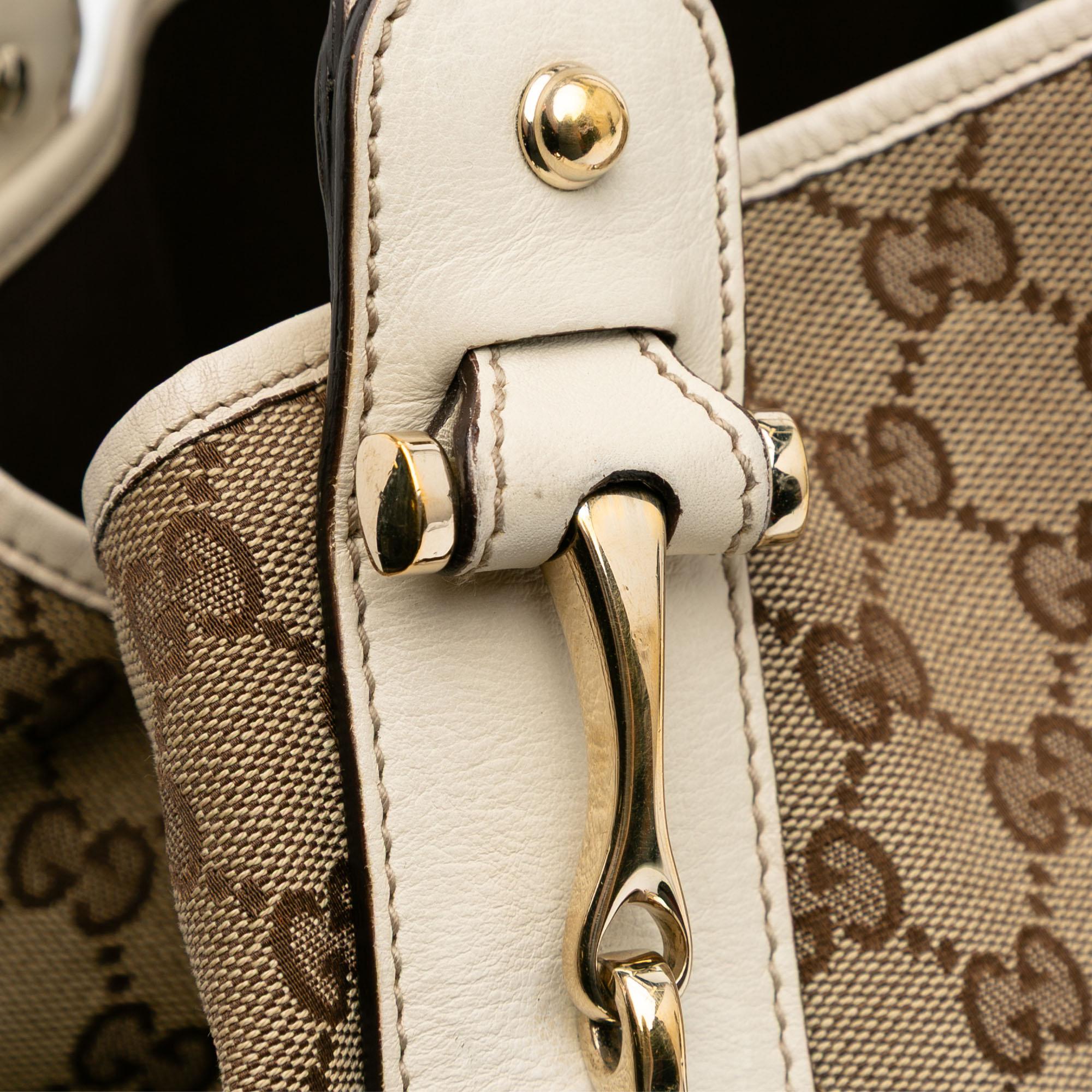 Gucci Small GG Canvas Horsebit Pelham Shoulder Bag