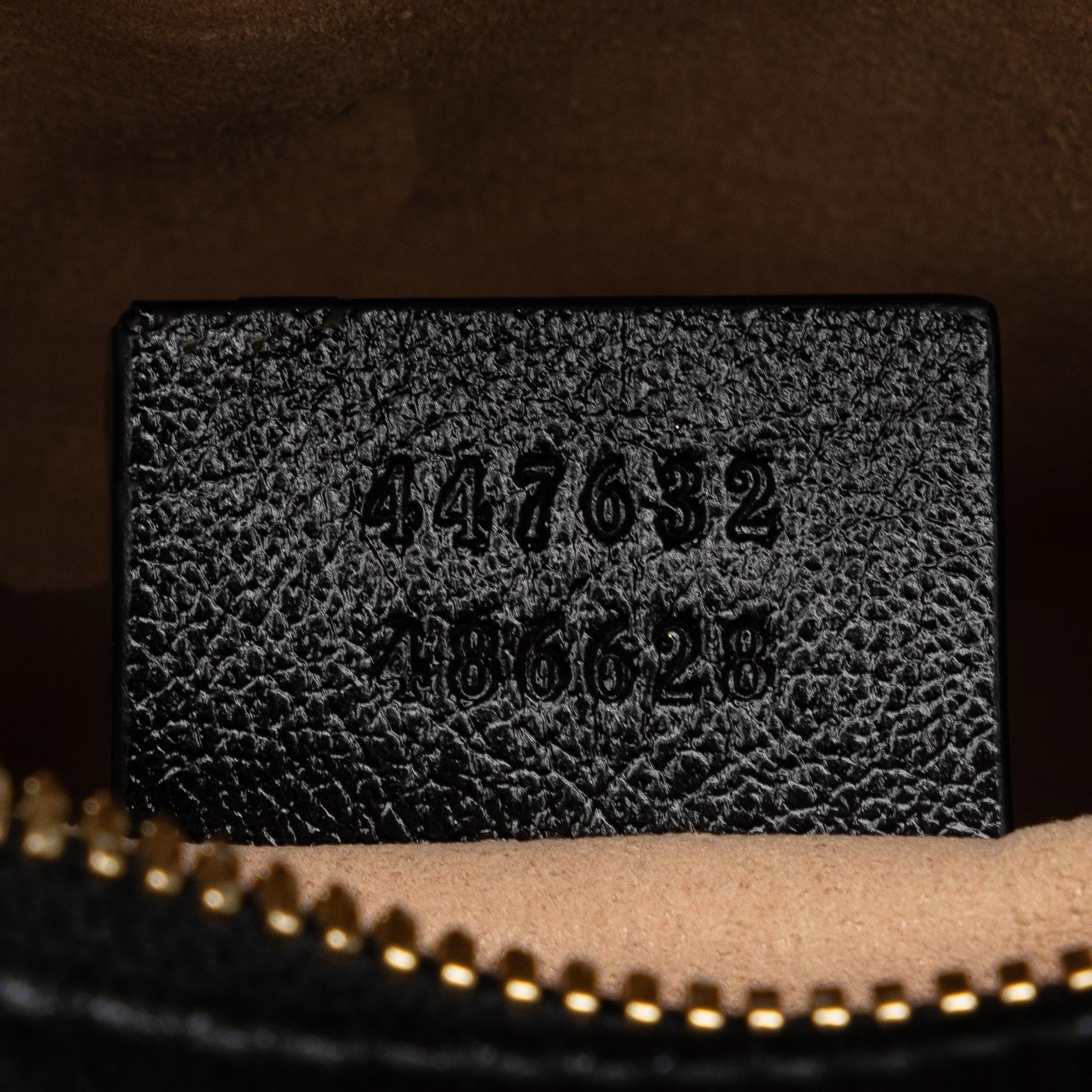 Gucci Small GG Canvas Marmont Matelasse Camera Bag (SHG-8k8jfb)