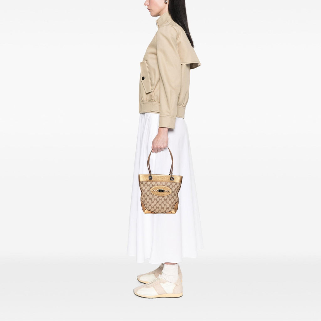 Gucci Small GG Canvas Punch Tote