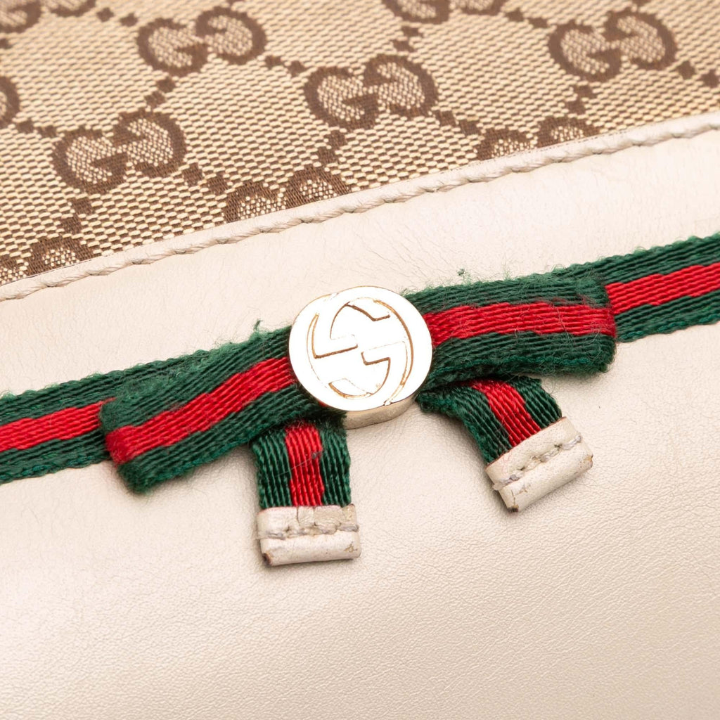 Gucci Small GG Canvas Web Mayfair Satchel