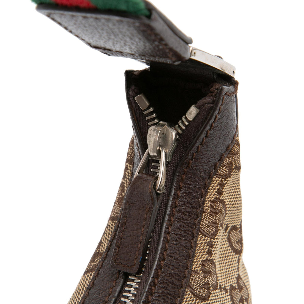 Gucci Small GG Canvas Web Pop Shoulder Bag