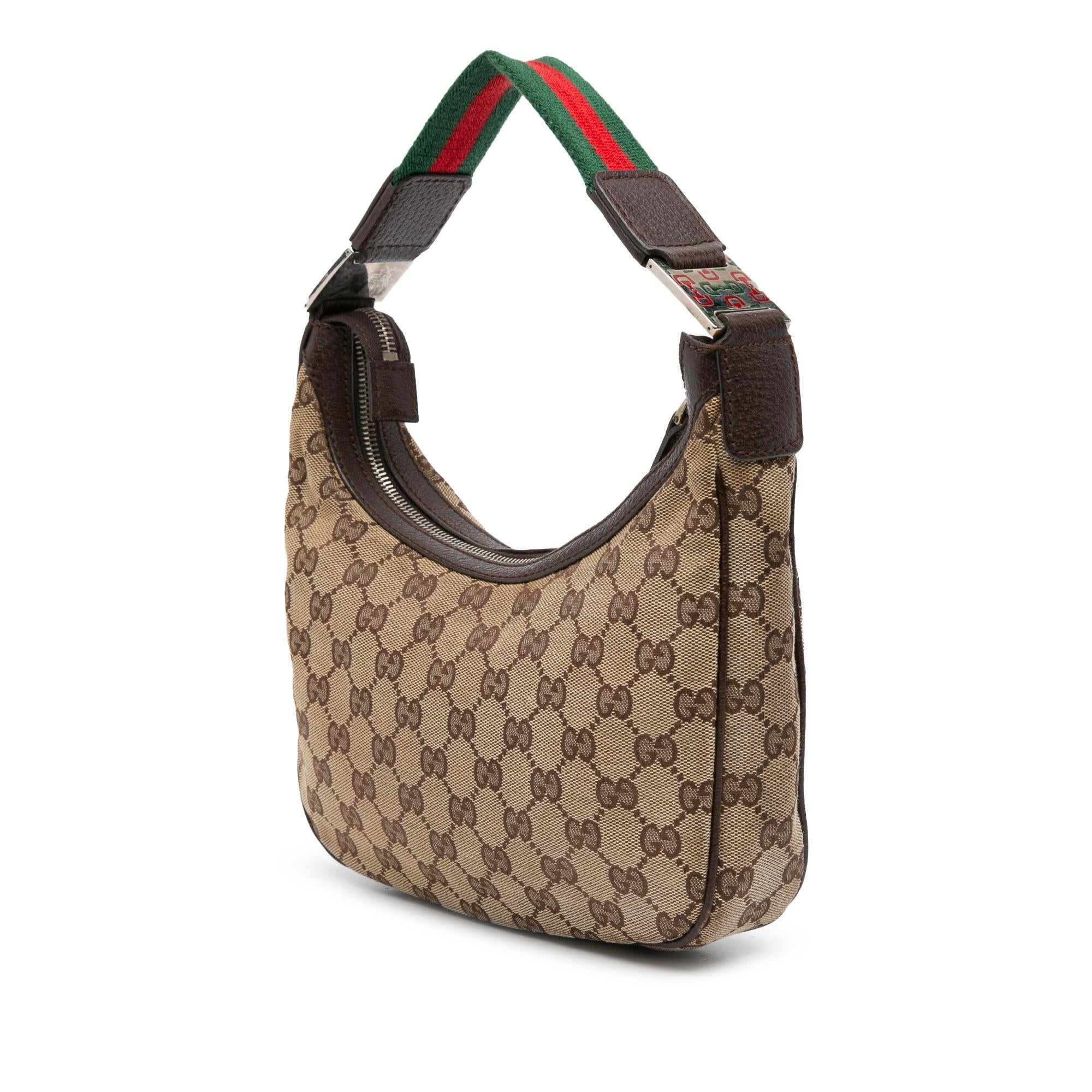 Gucci Small GG Canvas Web Pop Shoulder Bag