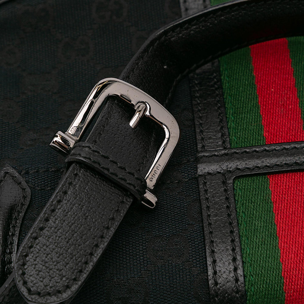 Gucci Small GG Canvas Web Treasure Shoulder Bag