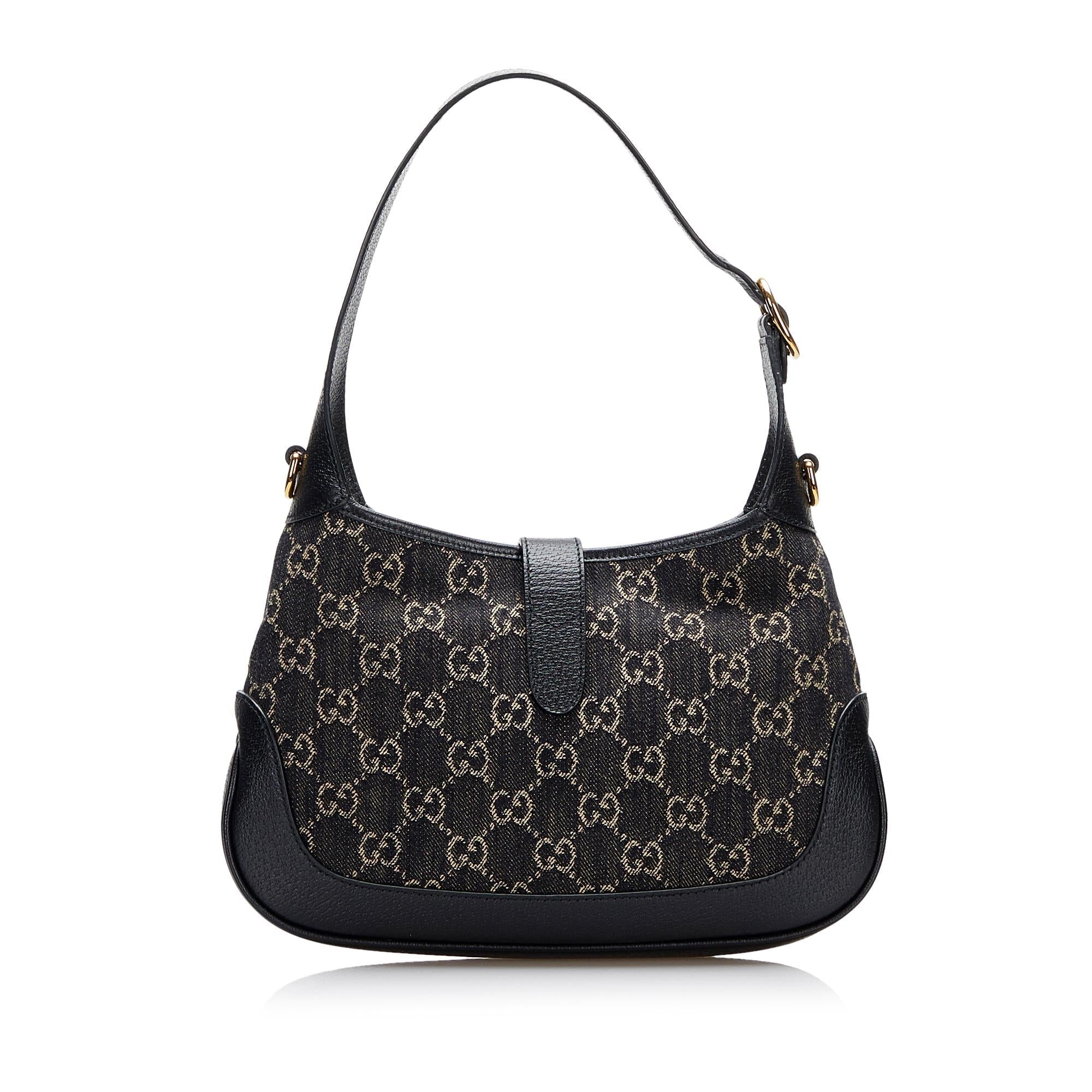 Gucci Small GG Denim Jackie 1961 (SHG-HFk2d4)