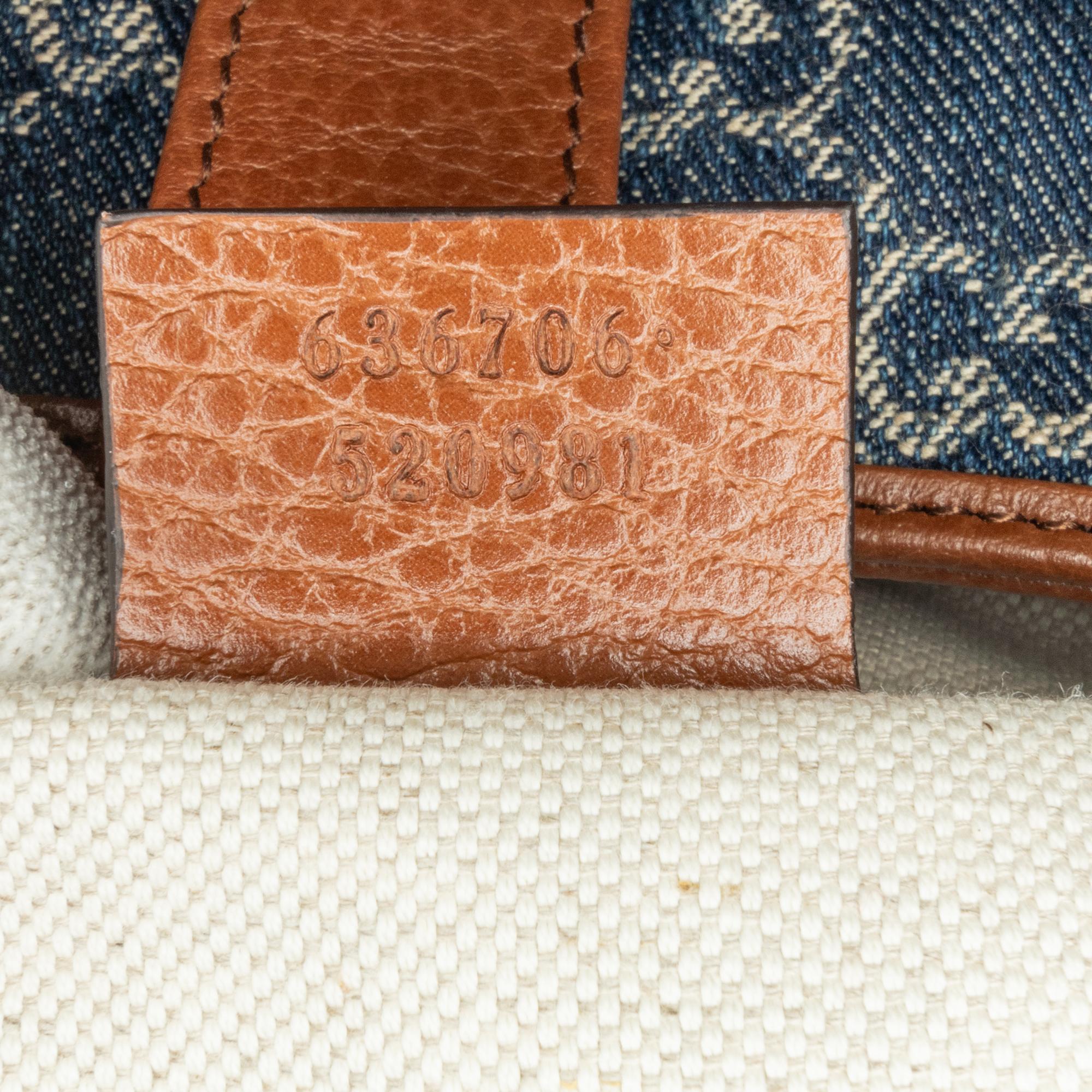 Gucci Small GG Denim Jackie 1961 (SHG-BDGoSn)