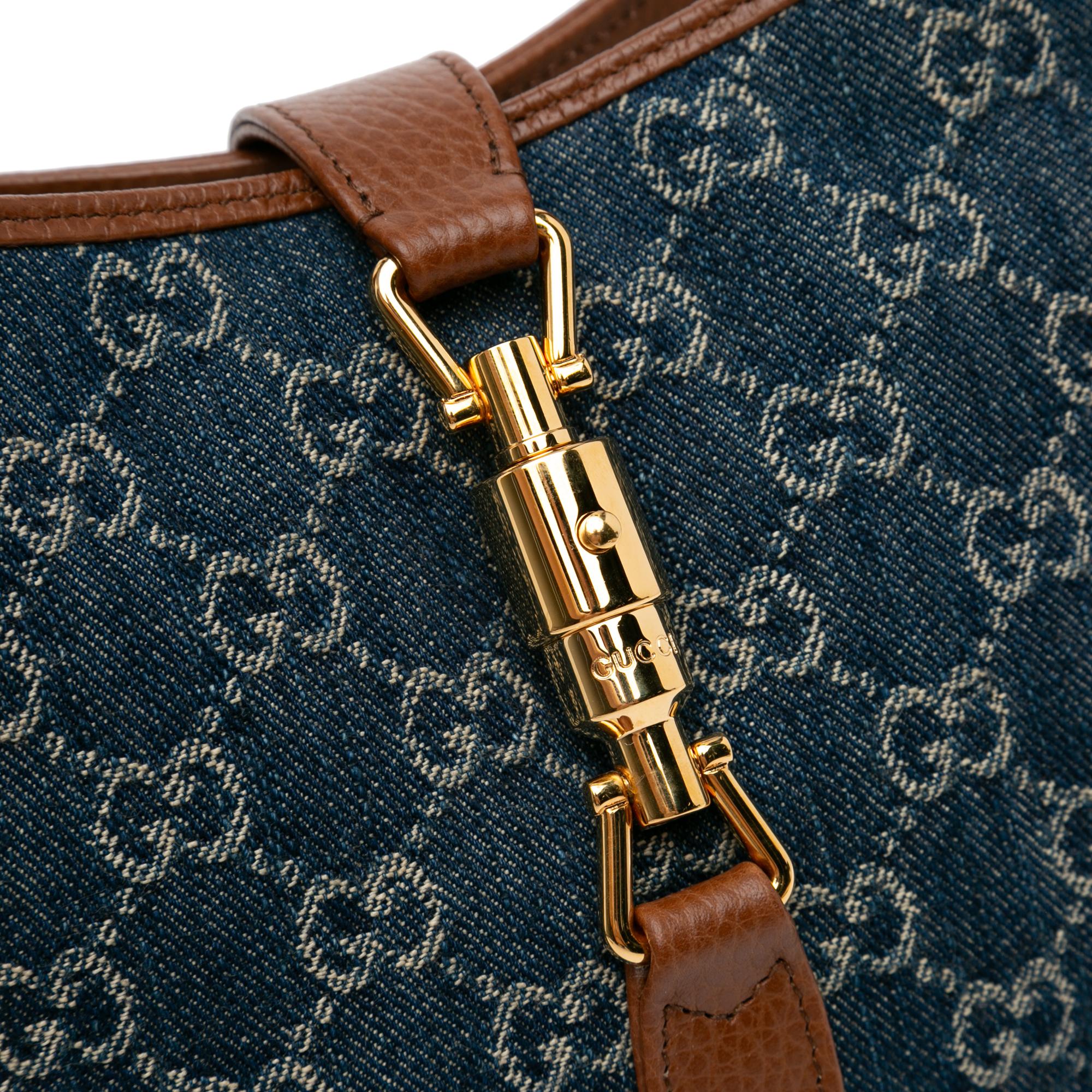 Gucci Small GG Denim Jackie 1961 (SHG-2taylF)