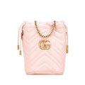 Gucci Small GG Marmont Leather Matelasse Bucket Bag