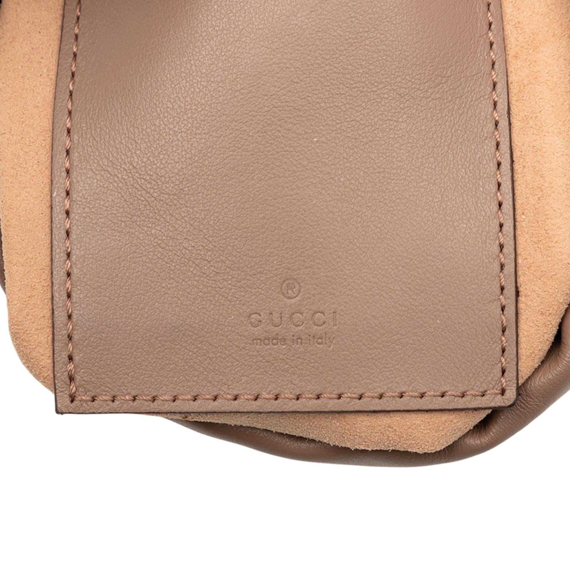 Gucci Small GG Marmont Leather Matelasse Bucket Bag