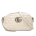 Gucci Small GG Marmont Matelasse Leather Aria Crossbody