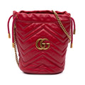 Gucci Small GG Marmont Matelasse Leather Bucket Bag