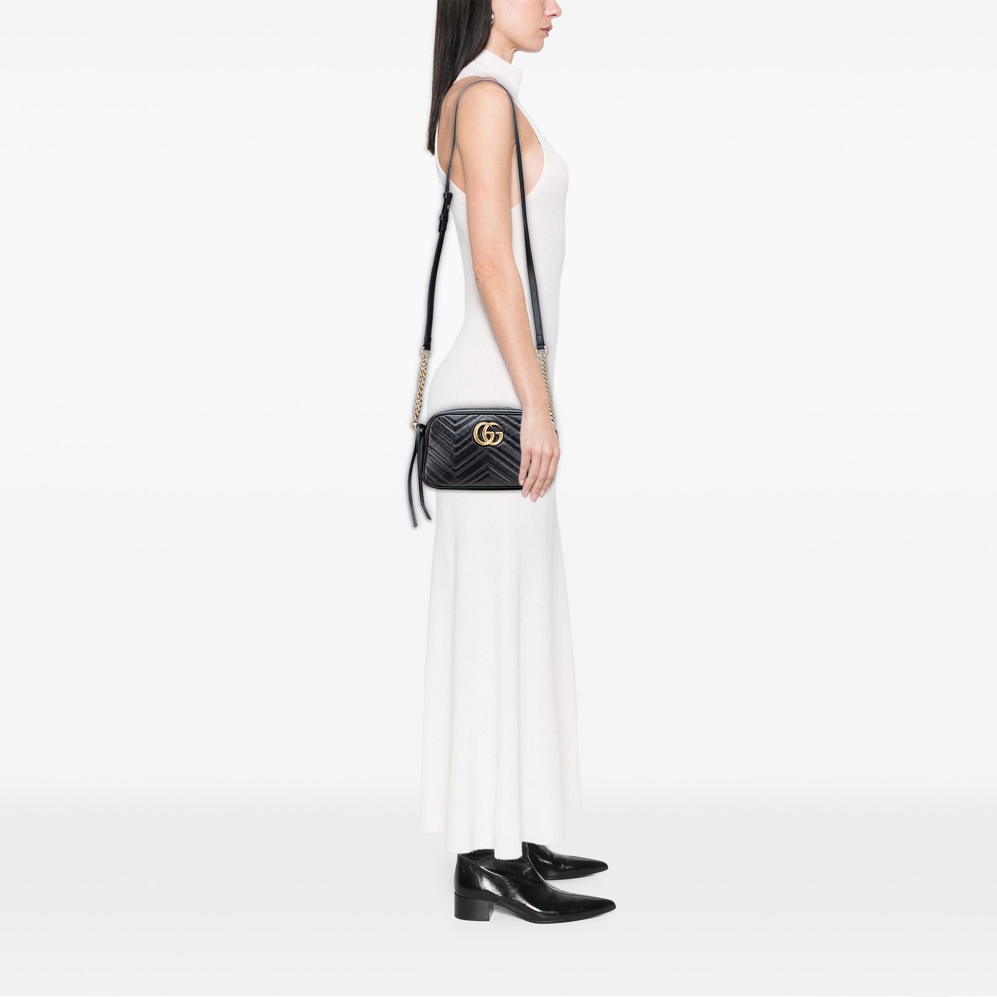 Gucci Small GG Marmont Matelasse Leather Crossbody
