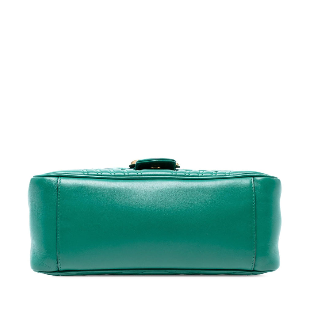 Gucci Small GG Marmont Matelasse Leather Top Handle Bag