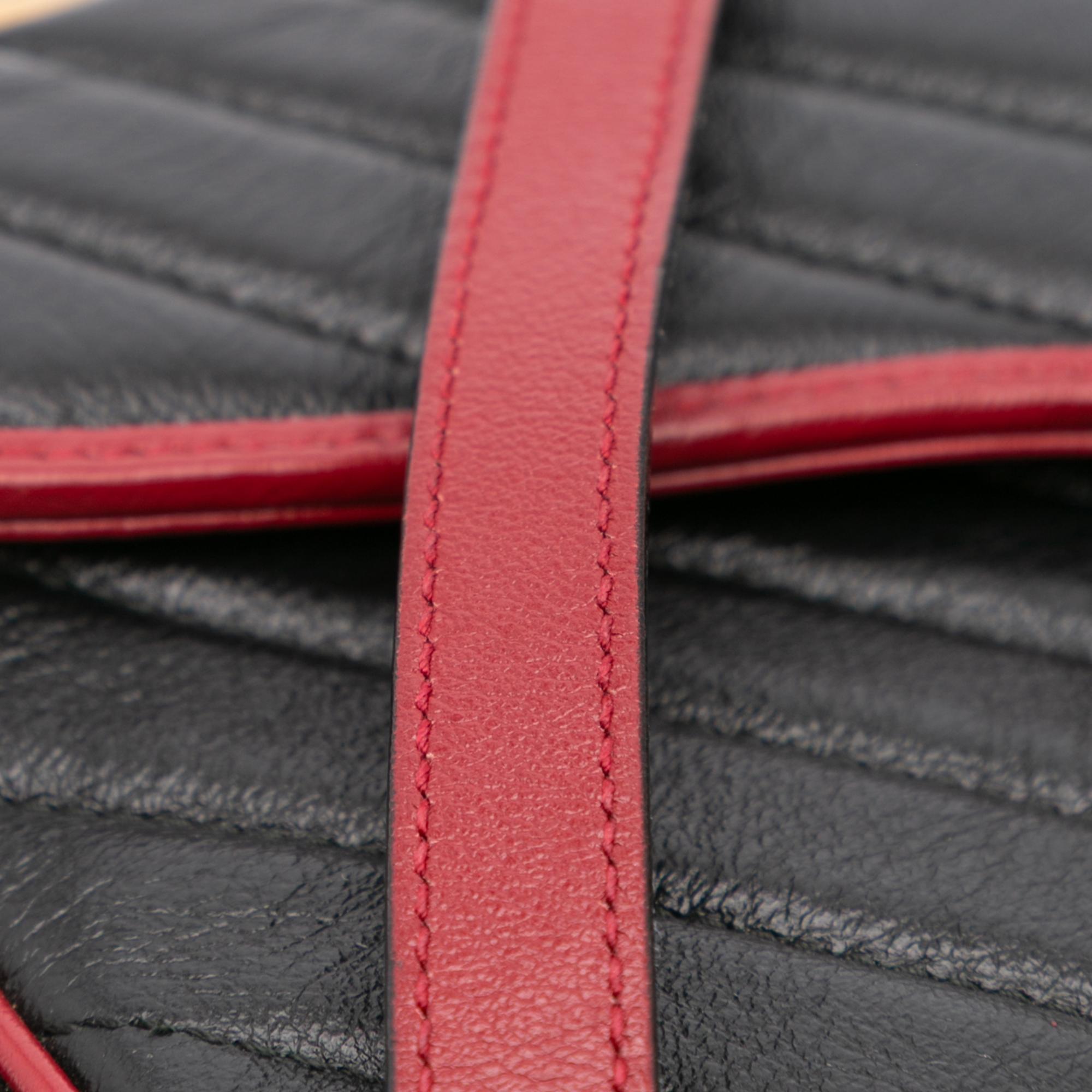 Gucci Small GG Marmont Matelasse Leather Torchon Flap Crossbody