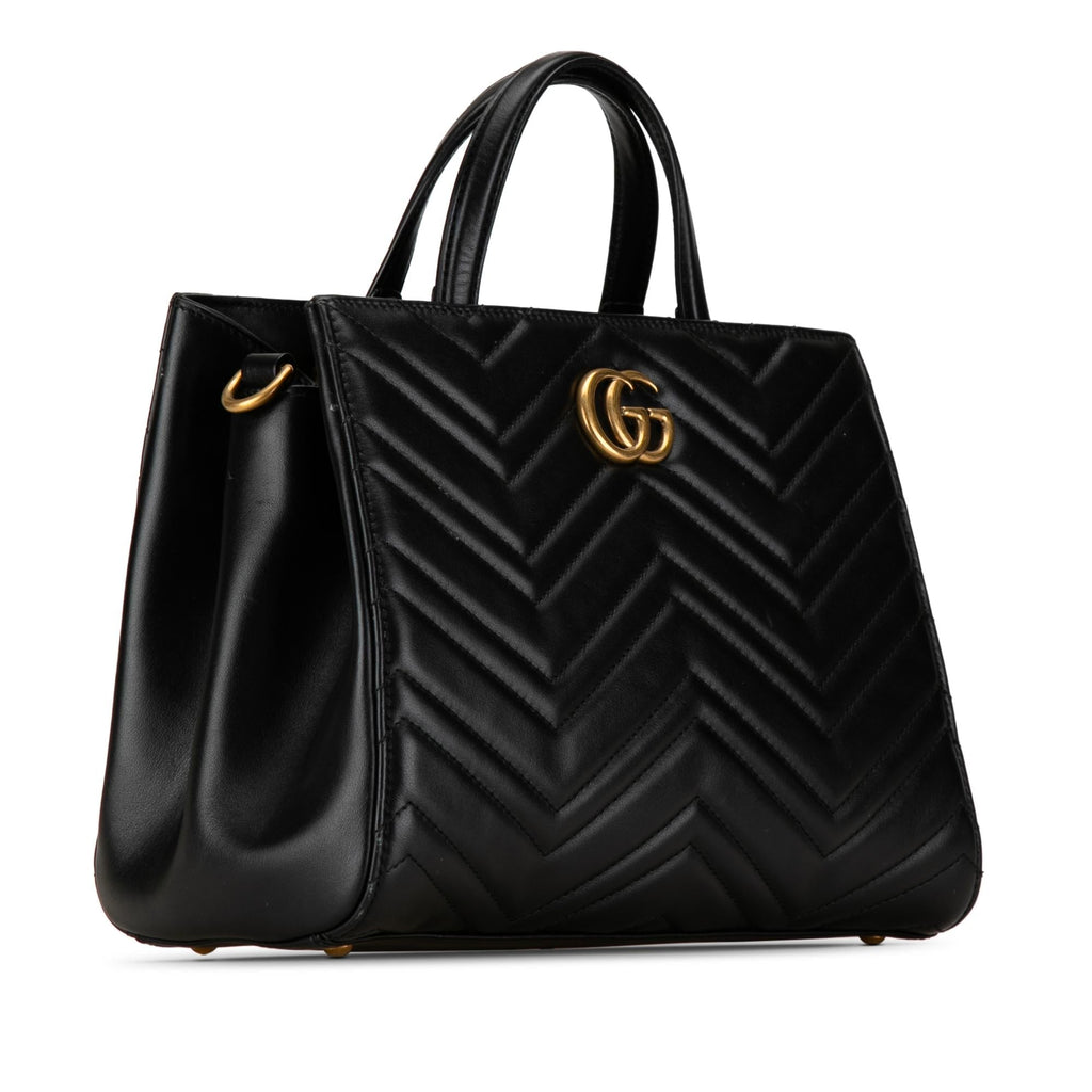 Gucci Small GG Marmont Matelasse Tote (SHG-SEH8S6)
