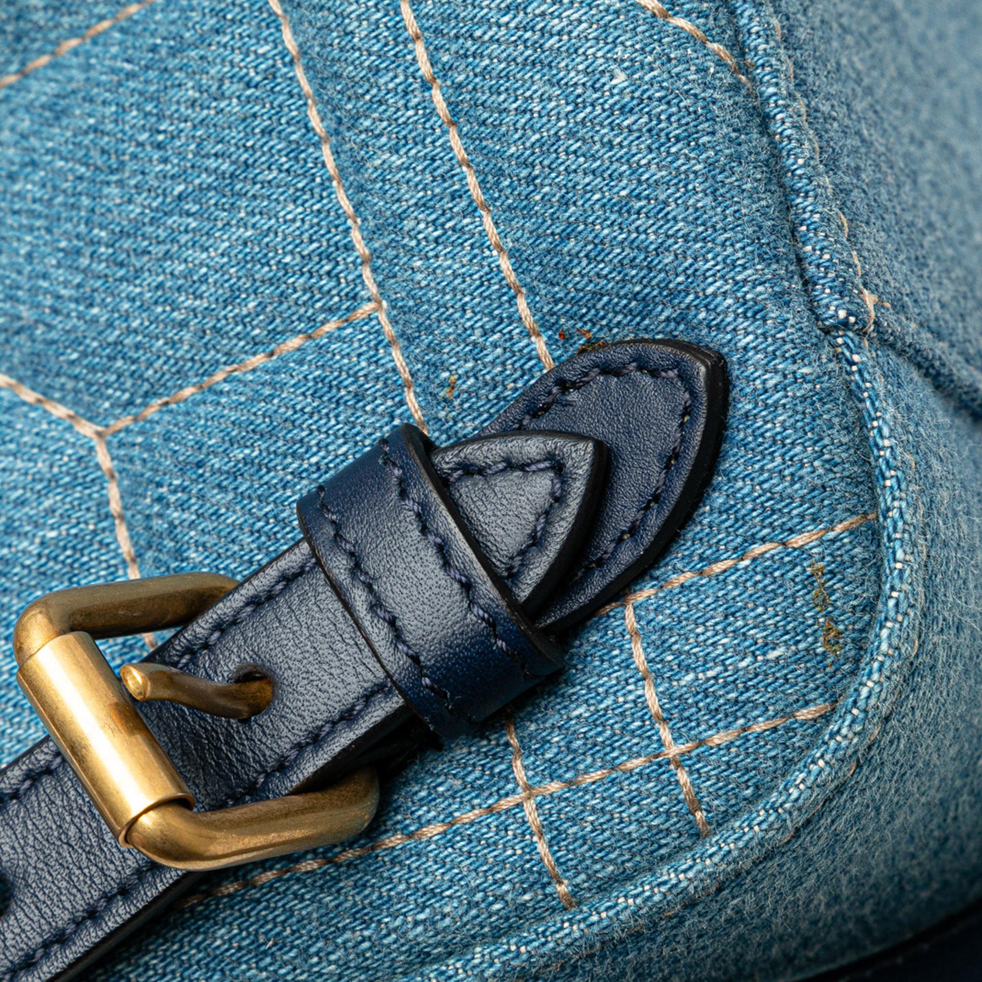 Gucci Small GG Marmont Pearl DLBim Backpack
