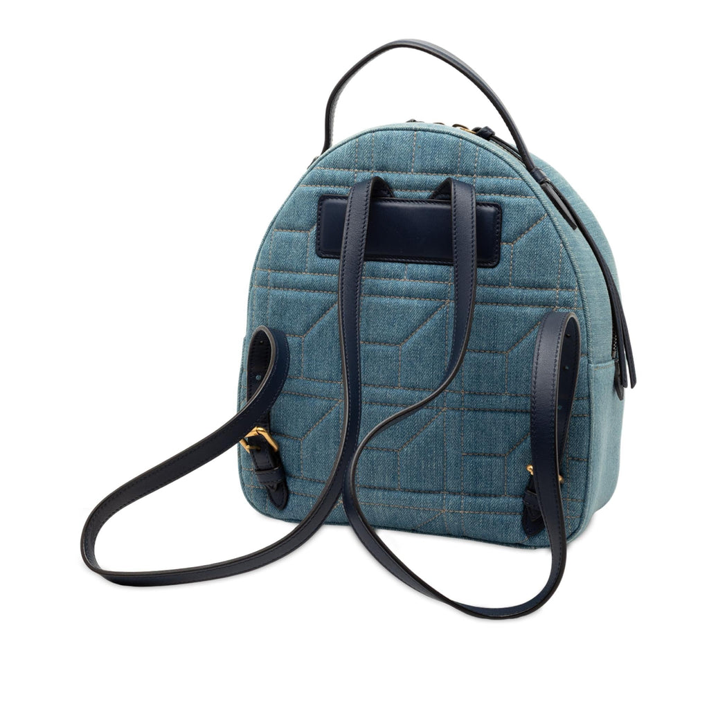 Gucci Small GG Marmont Pearl Studded Matelasse DLBim Backpack