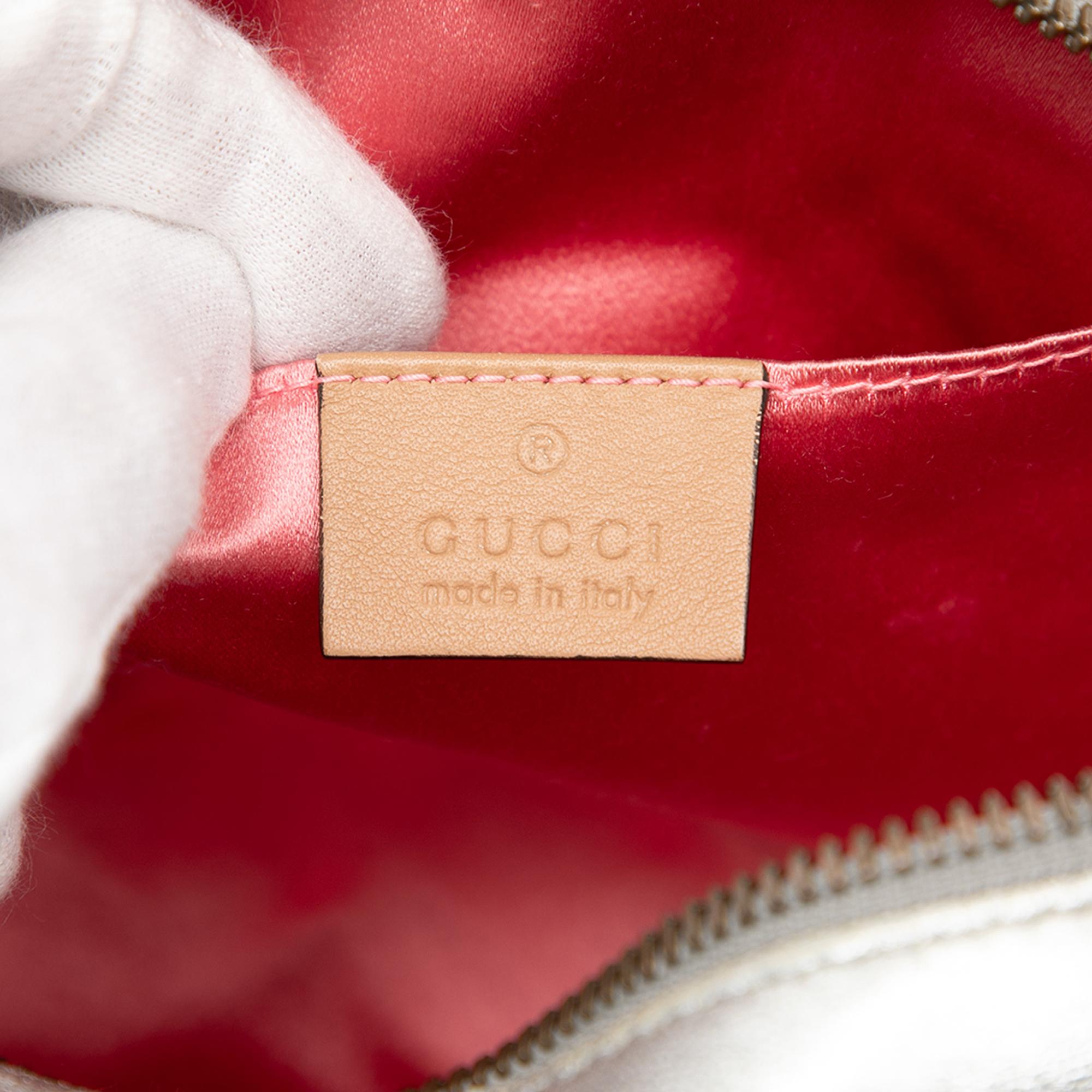 Gucci Small GG Marmont Pearl Studded Matelasse Leather Aria Crossbody