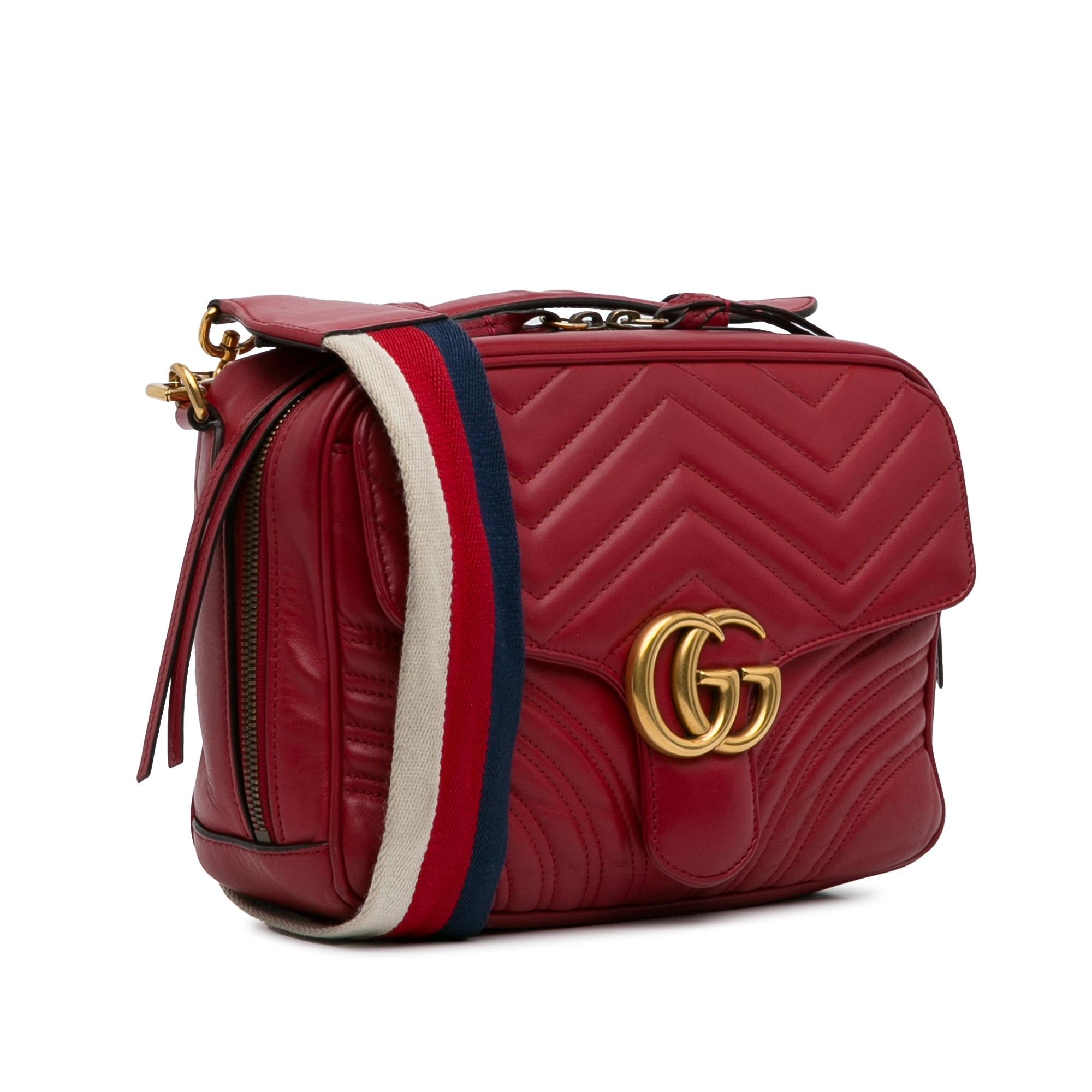 Gucci Small GG Marmont Sylvie Top Handle Satchel (SHG-oIkSJi)