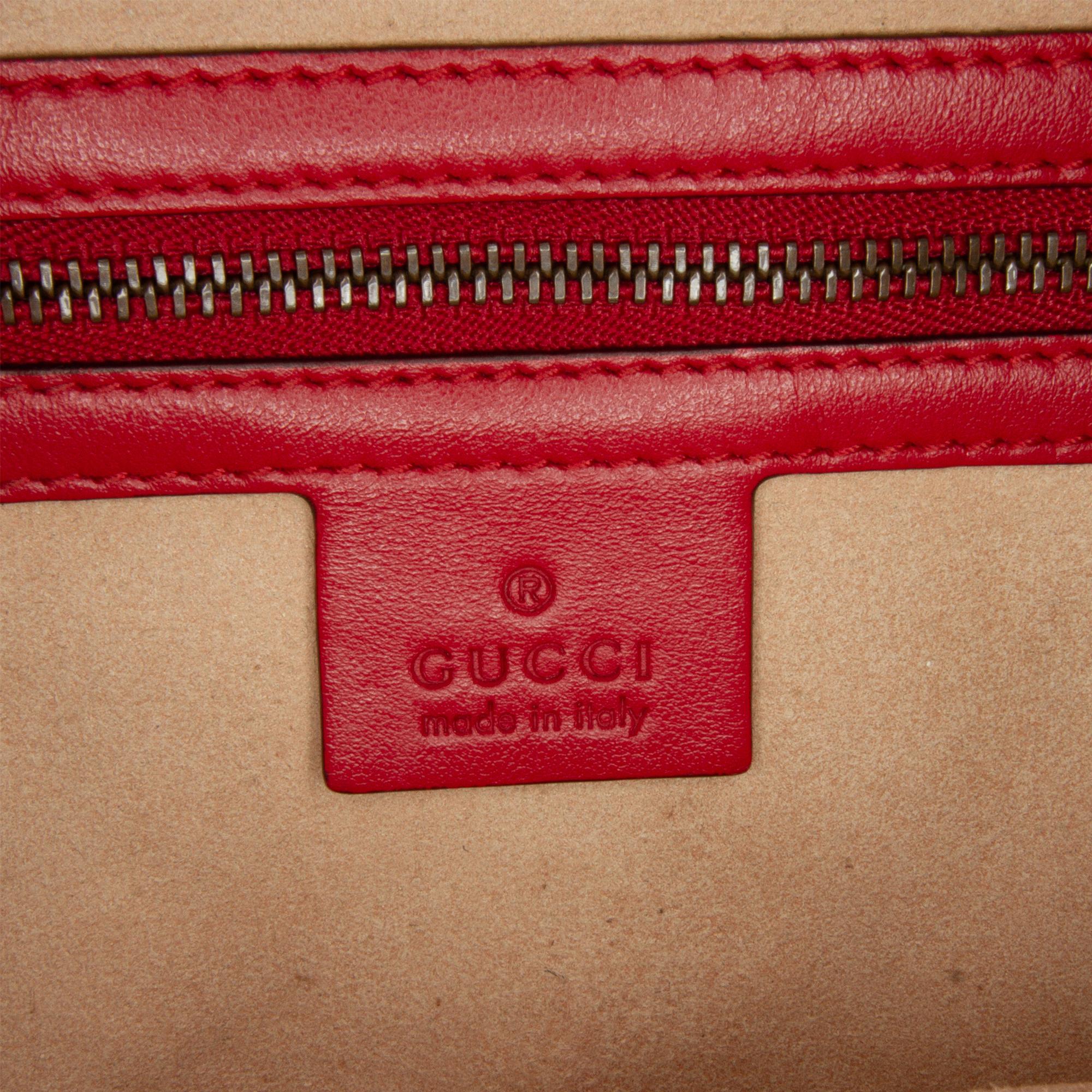 Gucci Small GG Marmont Sylvie Top Handle Satchel (SHG-oIkSJi)
