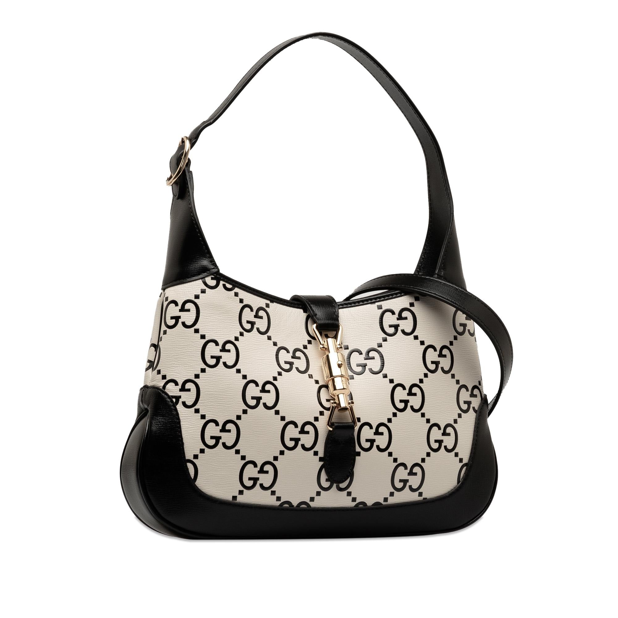 Gucci Small GG Print Leather Jackie 1961 Bag (SHG-nLCbtl)