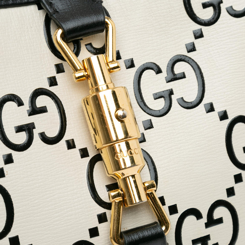 Gucci Small GG Print Leather Jackie 1961 (SHG-NXtzCz)