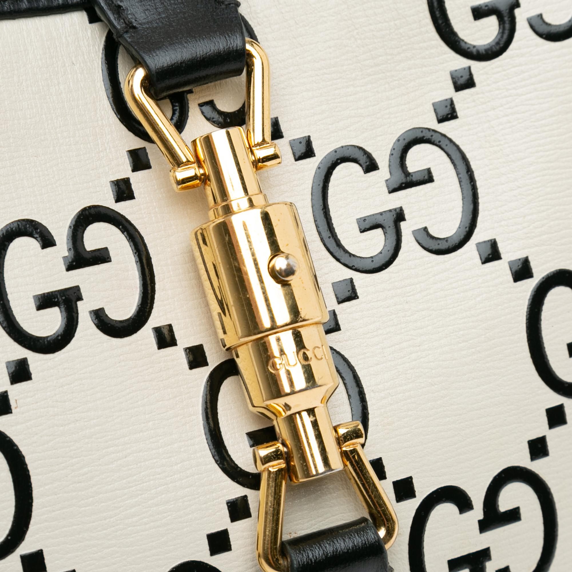 Gucci Small GG Print Leather Jackie 1961 (SHG-NXtzCz)