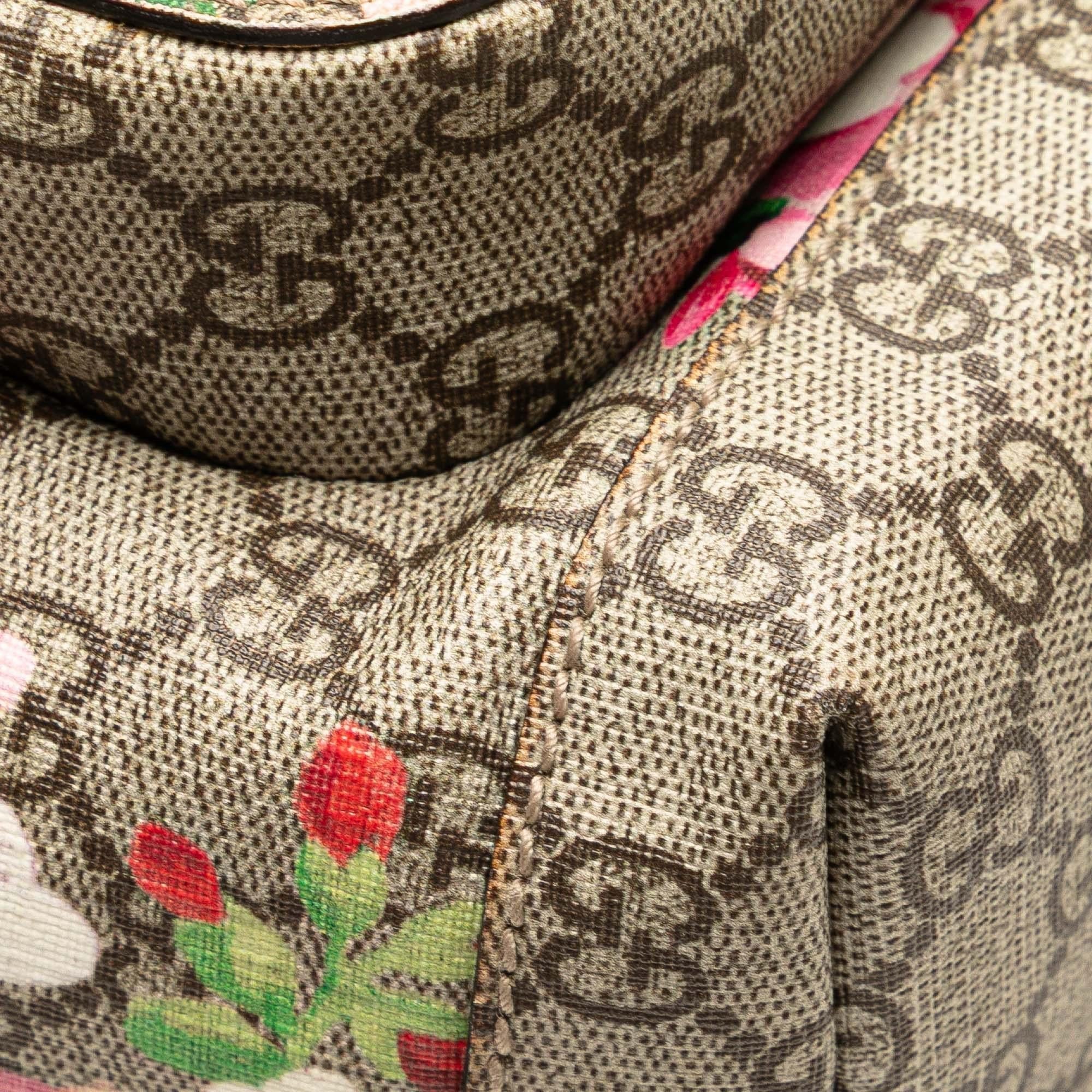 Gucci Small GG Supreme Blooms Single Buckle Backpack
