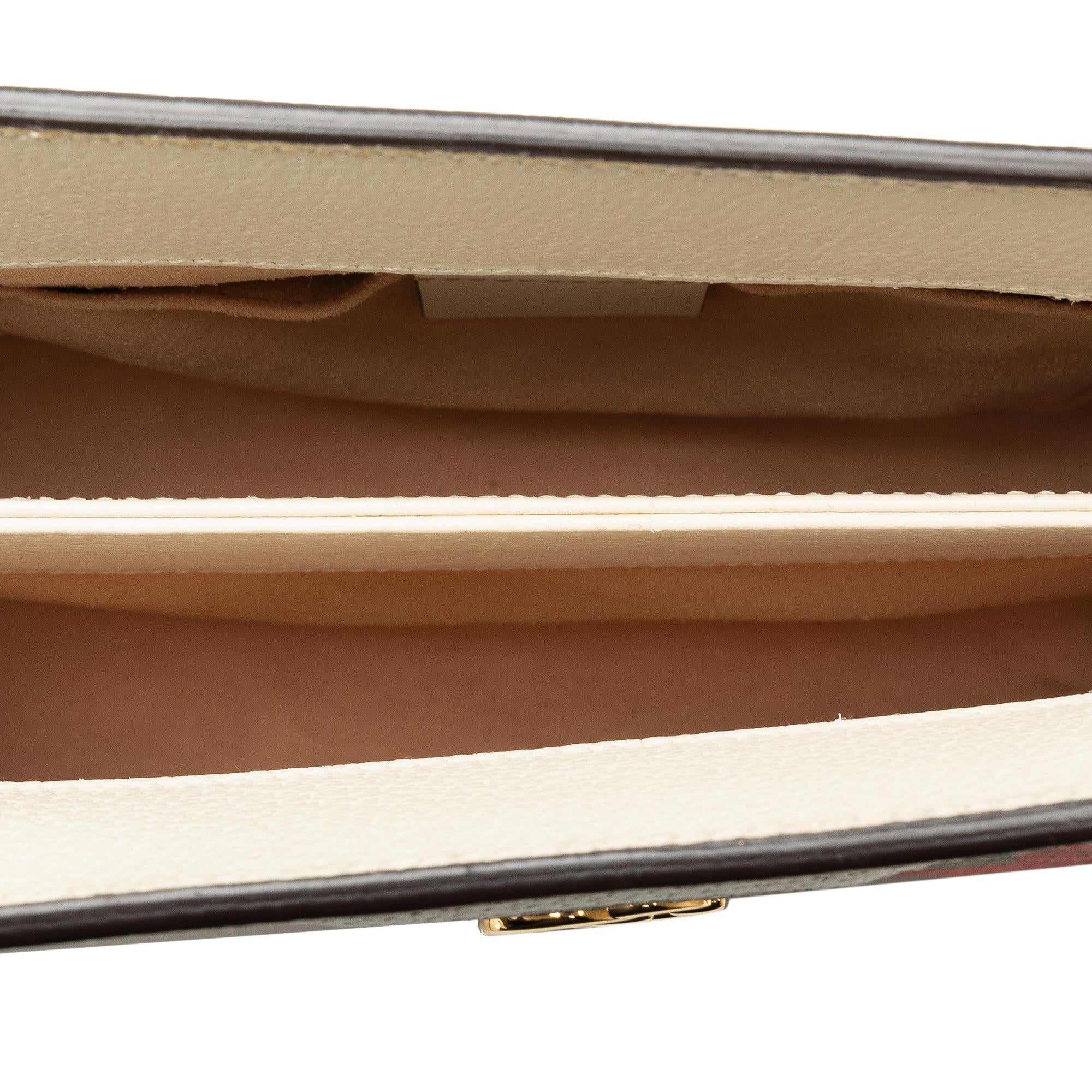 Gucci Small GG Supreme Flora Ophidia Chain Shoulder Bag (SHG-7xxXPR)