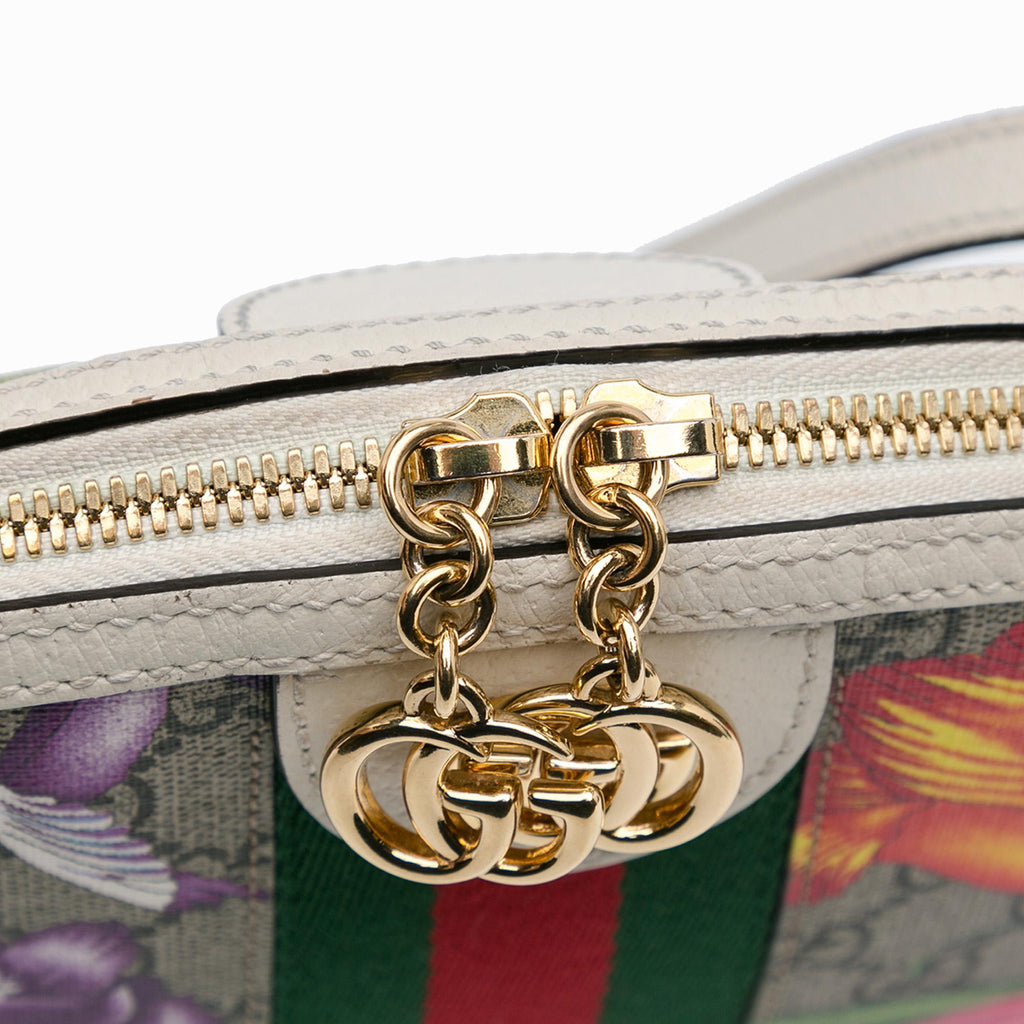 Gucci Small GG Supreme Flora Ophidia Dome (SHG-HswPWQ)